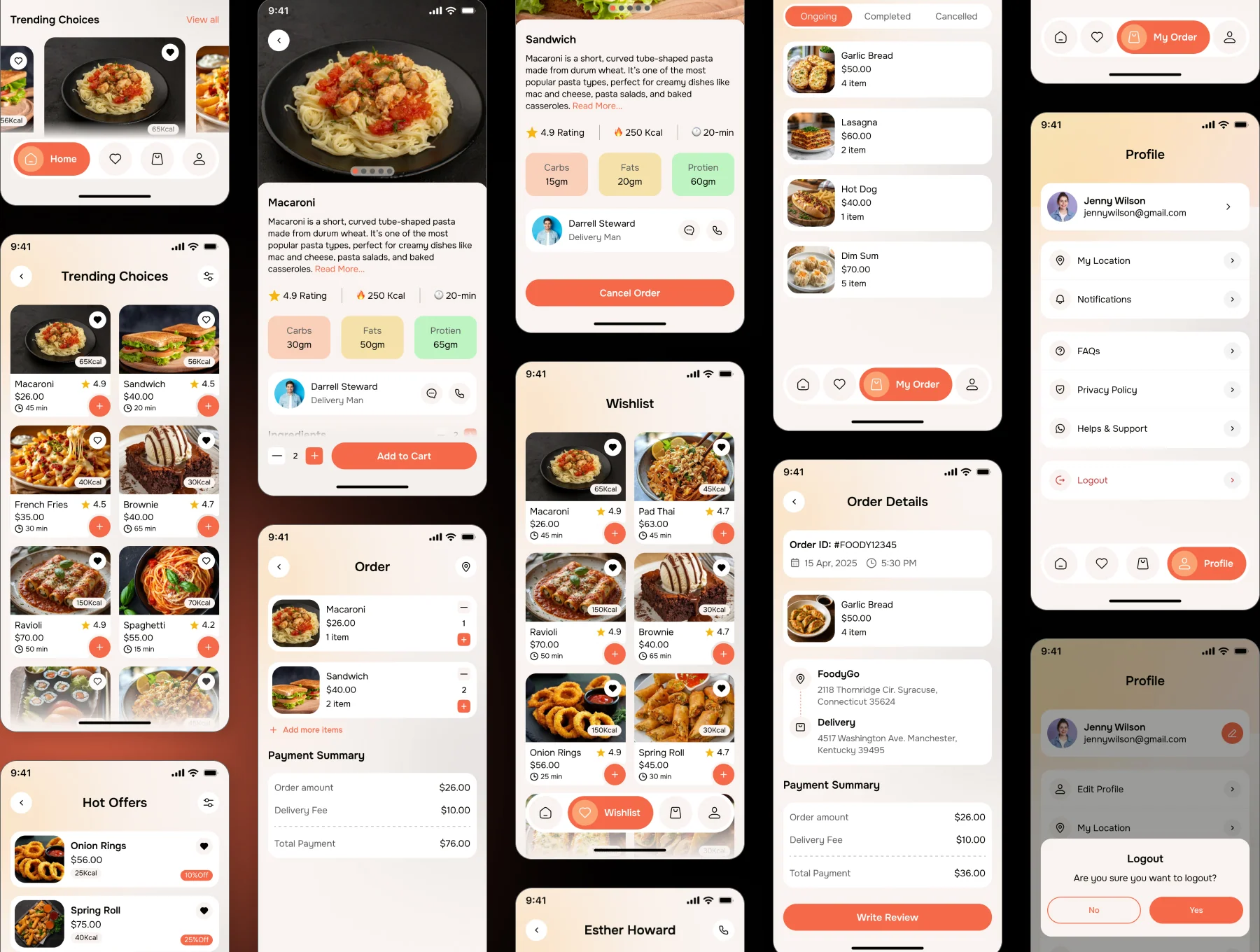 FoodyGo - Food Delivery App UI Kit 4