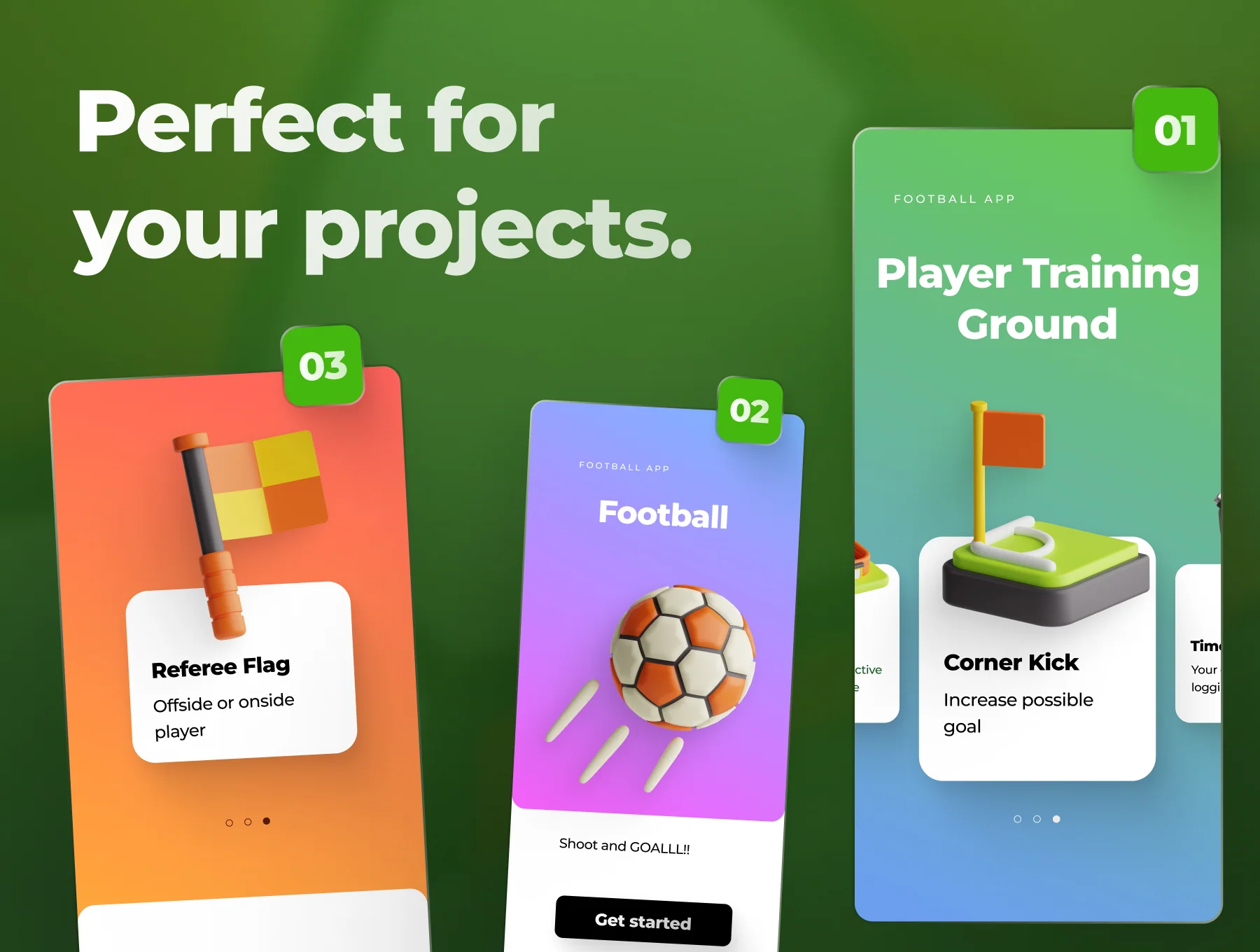 Football 3D Icon Set 4
