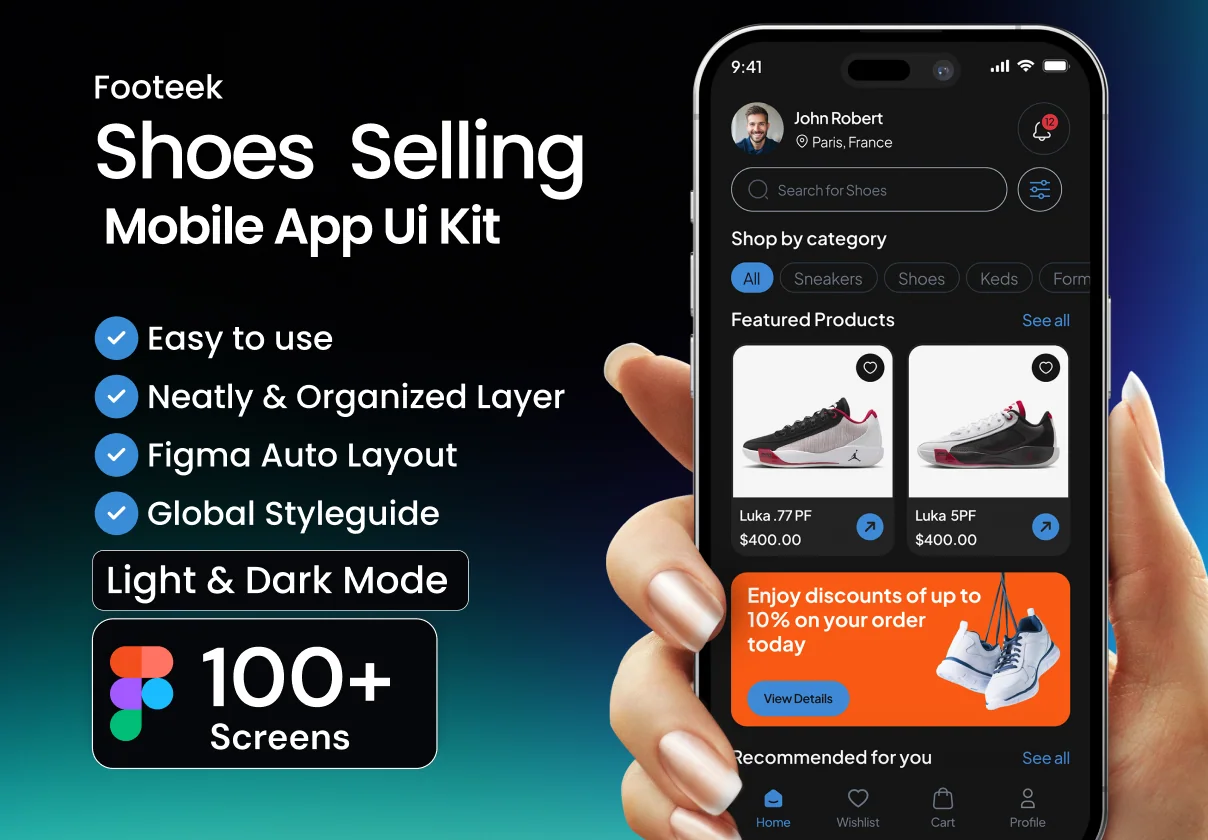 Footeek Shoes Ecommerce App Ui Kit