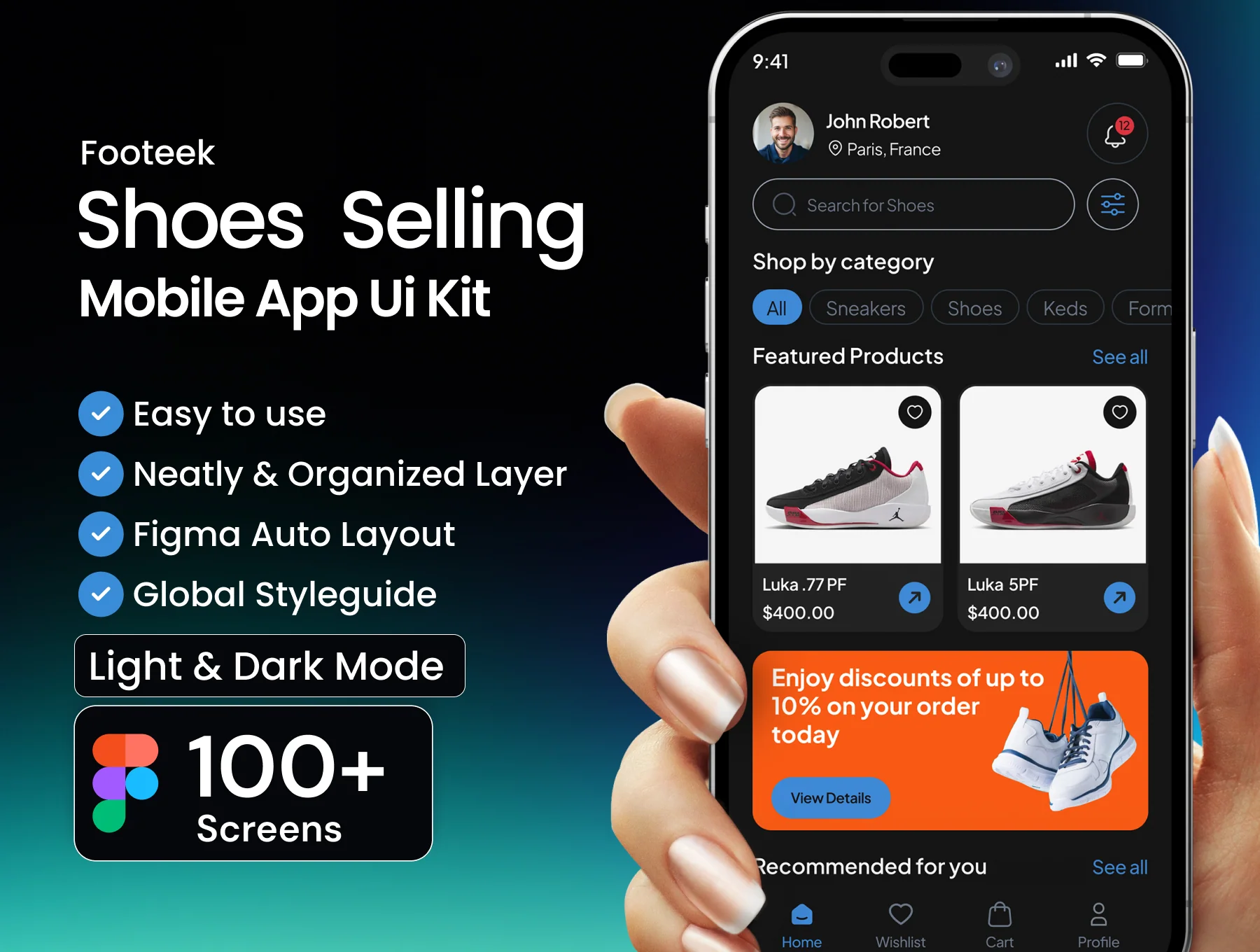 Footeek Shoes Ecommerce App Ui Kit