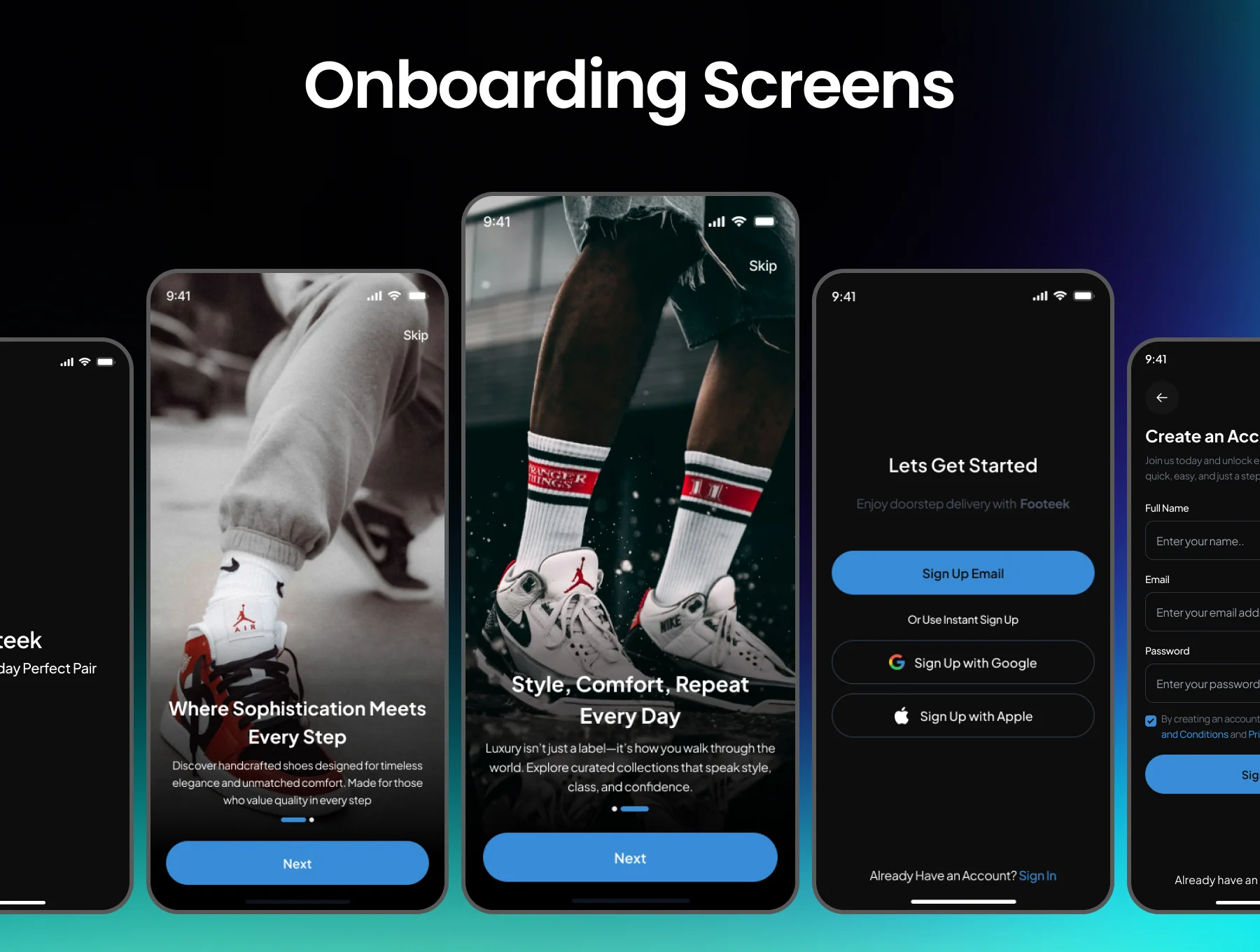Footeek Shoes Ecommerce App Ui Kit 3