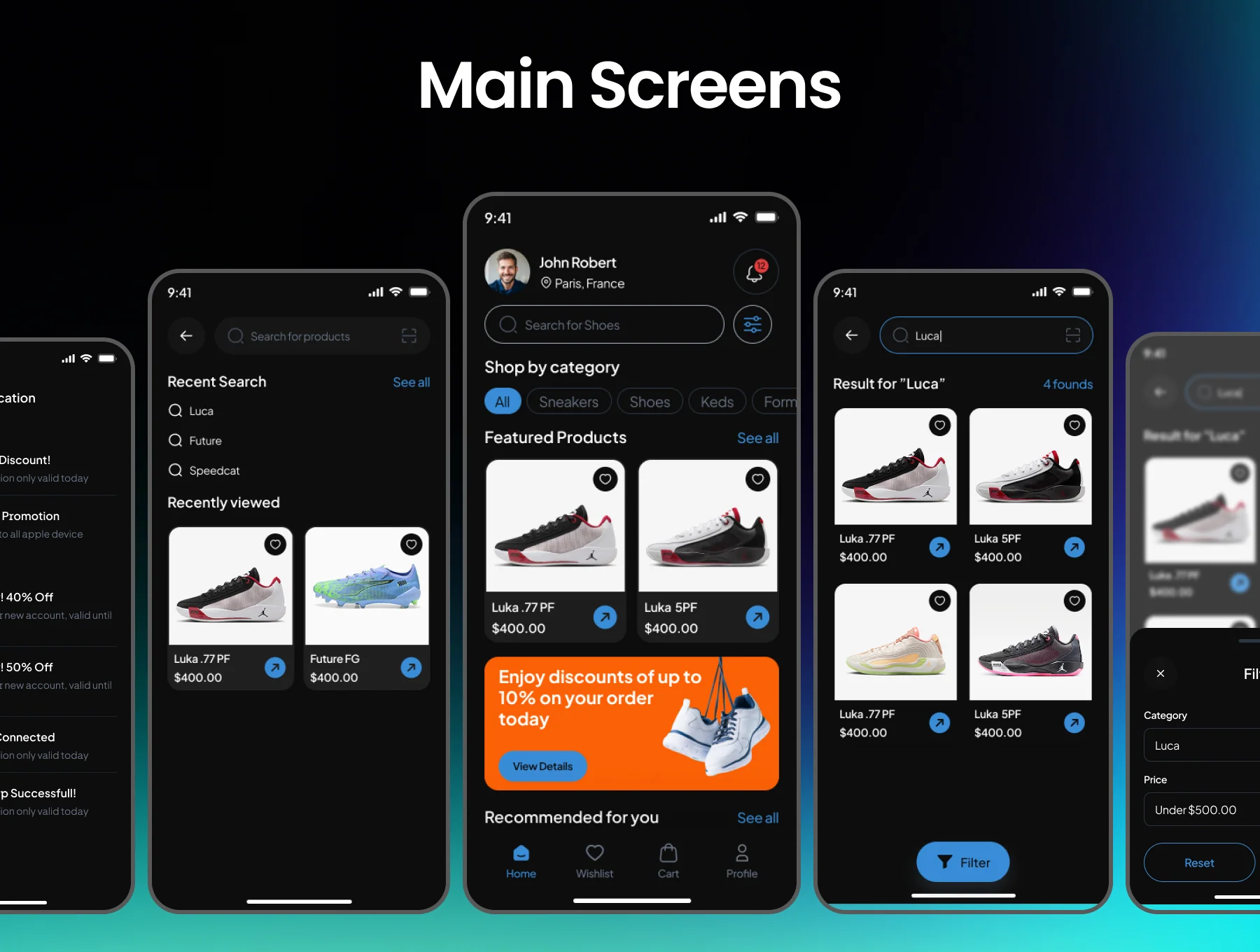 Footeek Shoes Ecommerce App Ui Kit 5