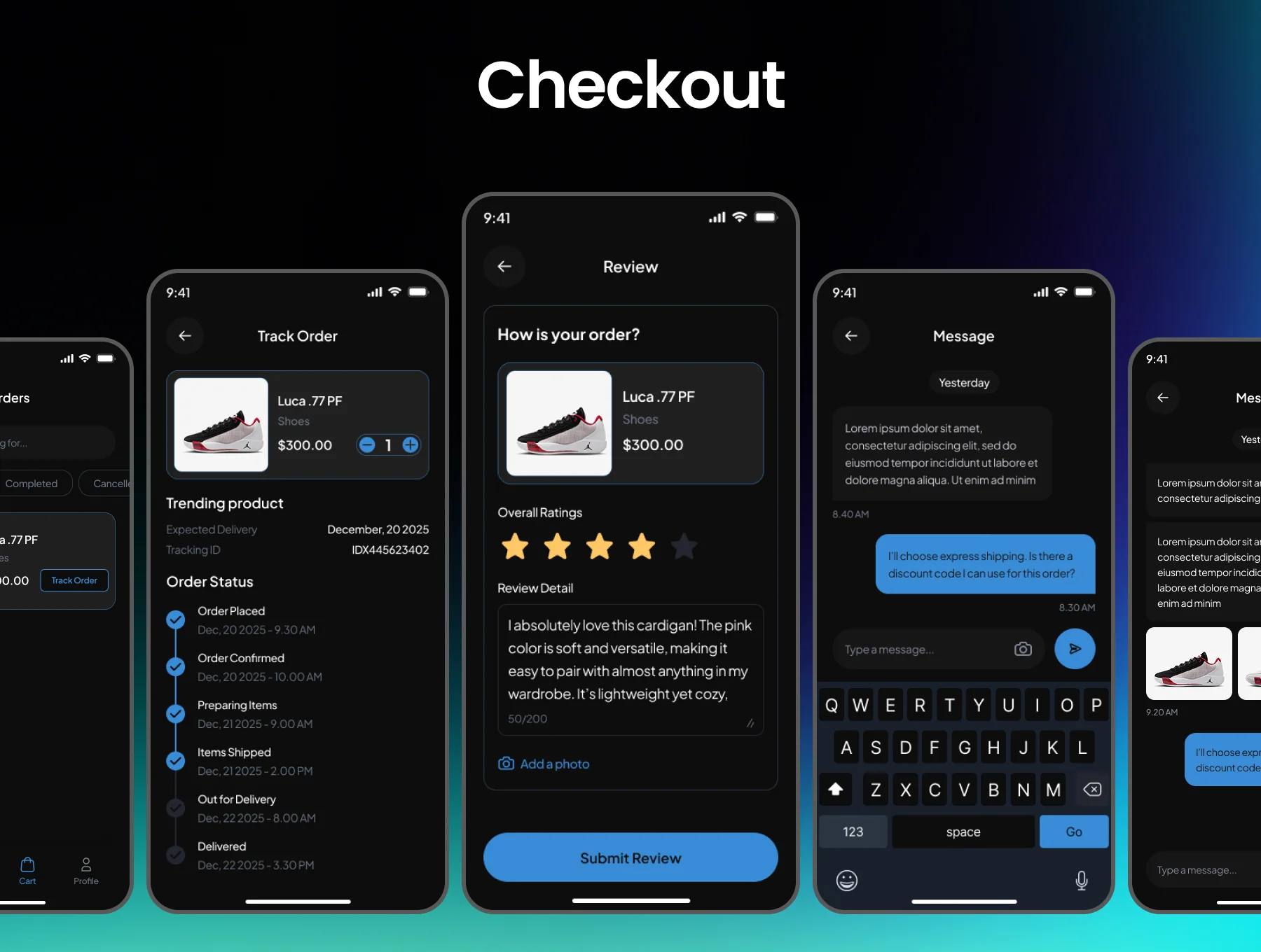 Footeek Shoes Ecommerce App Ui Kit 7