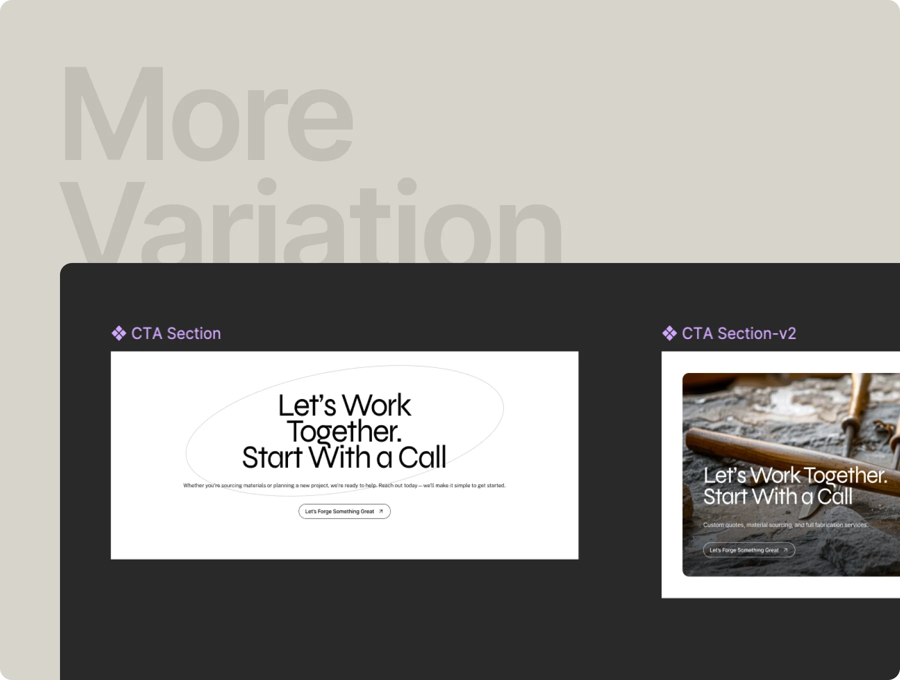 Forge – Industrial Studio Web UI Kit (Figma) 4