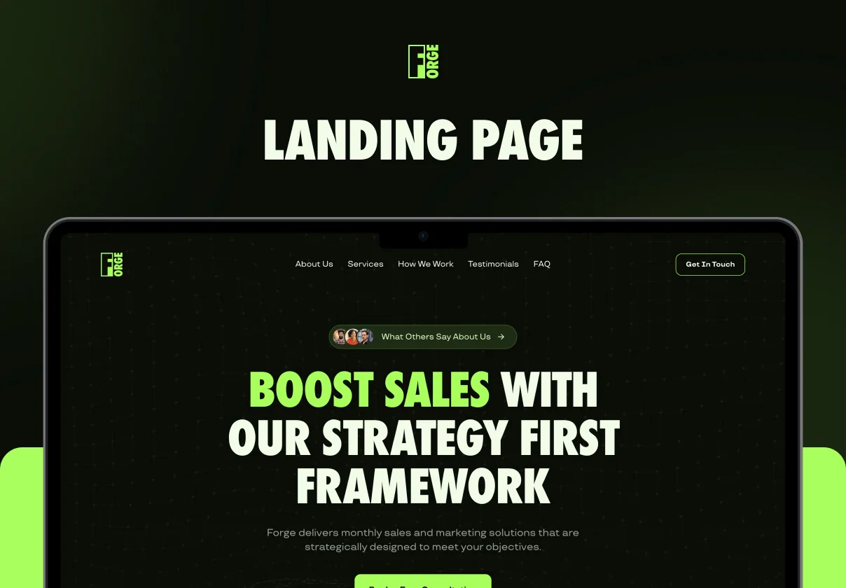 Forge — Landing Page