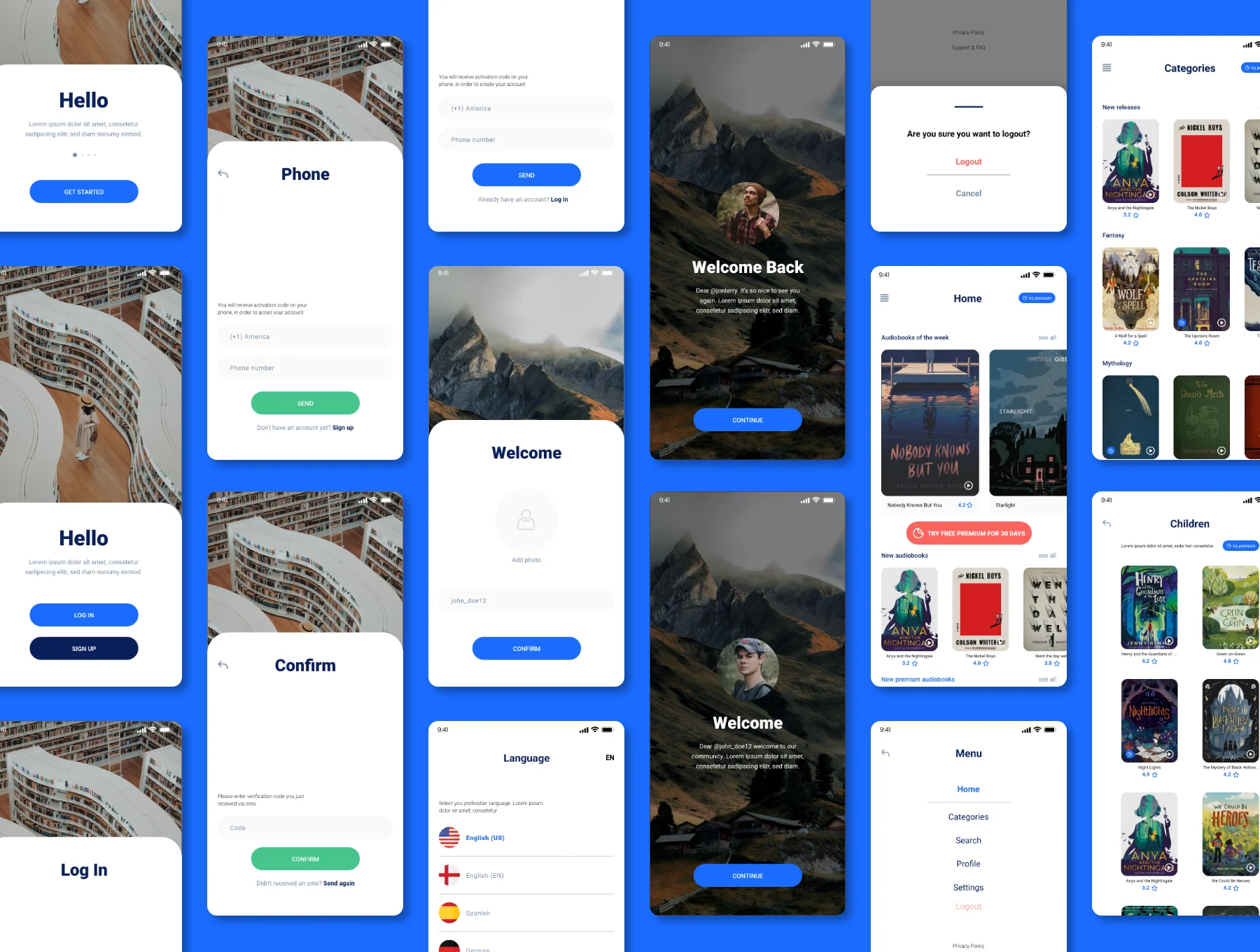 Form Audiobooks app - Figma Version 5