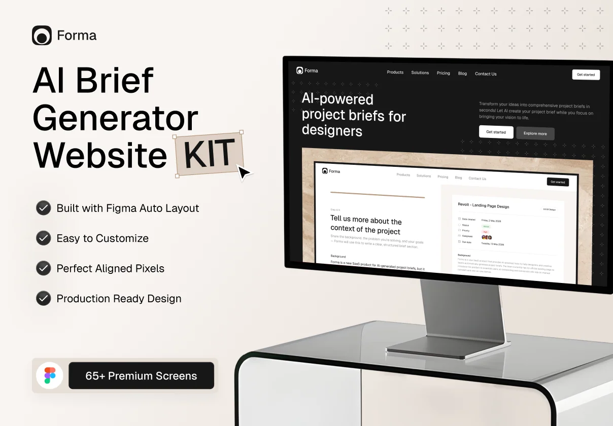 Forma - AI Brief Generator Website Kit