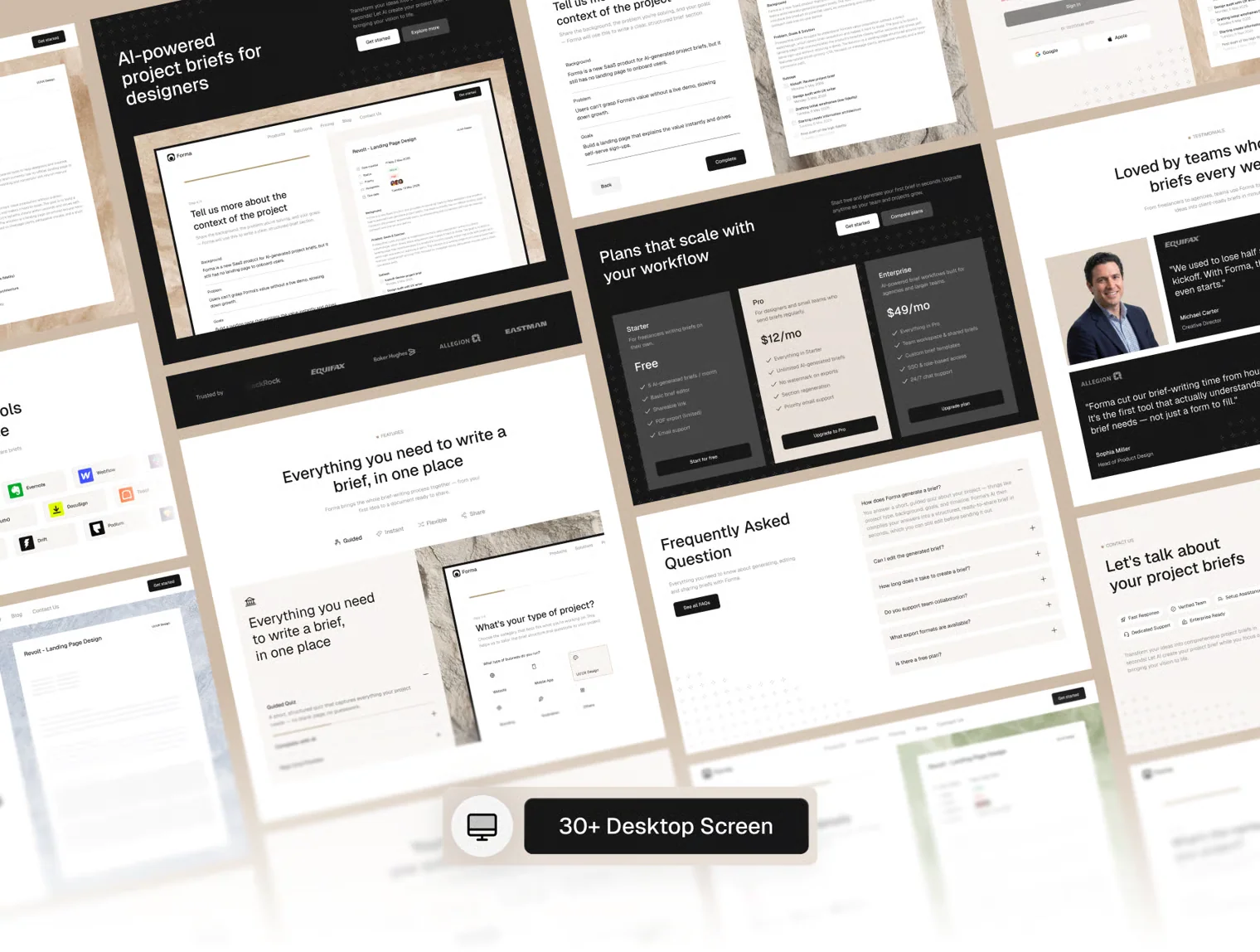 Forma - AI Brief Generator Website Kit 3