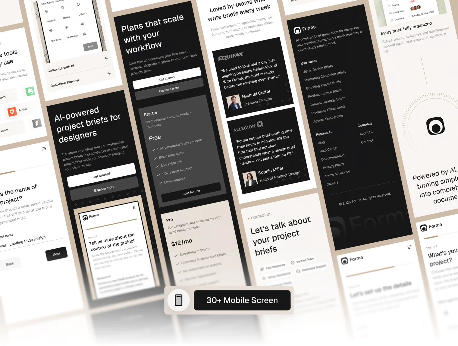 Forma - AI Brief Generator Website Kit 4