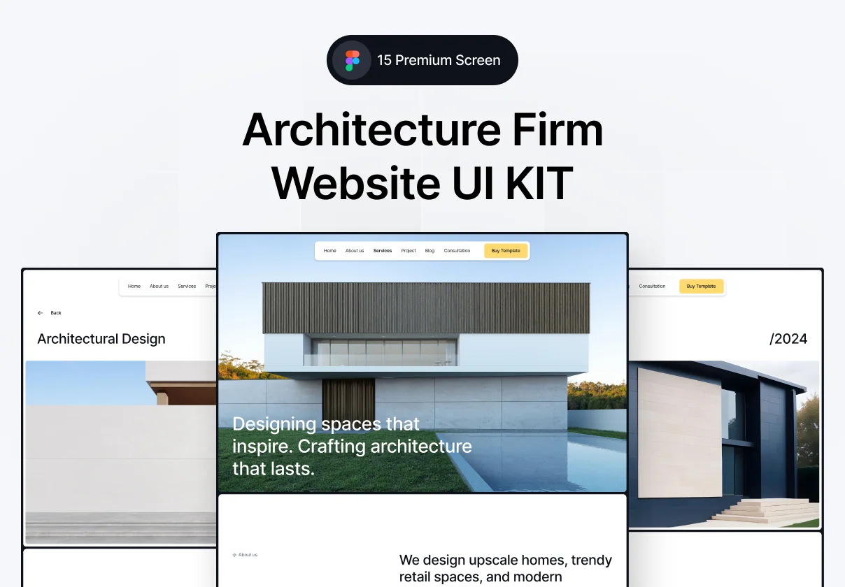 Formora - Architecture Firm Website UI KIT