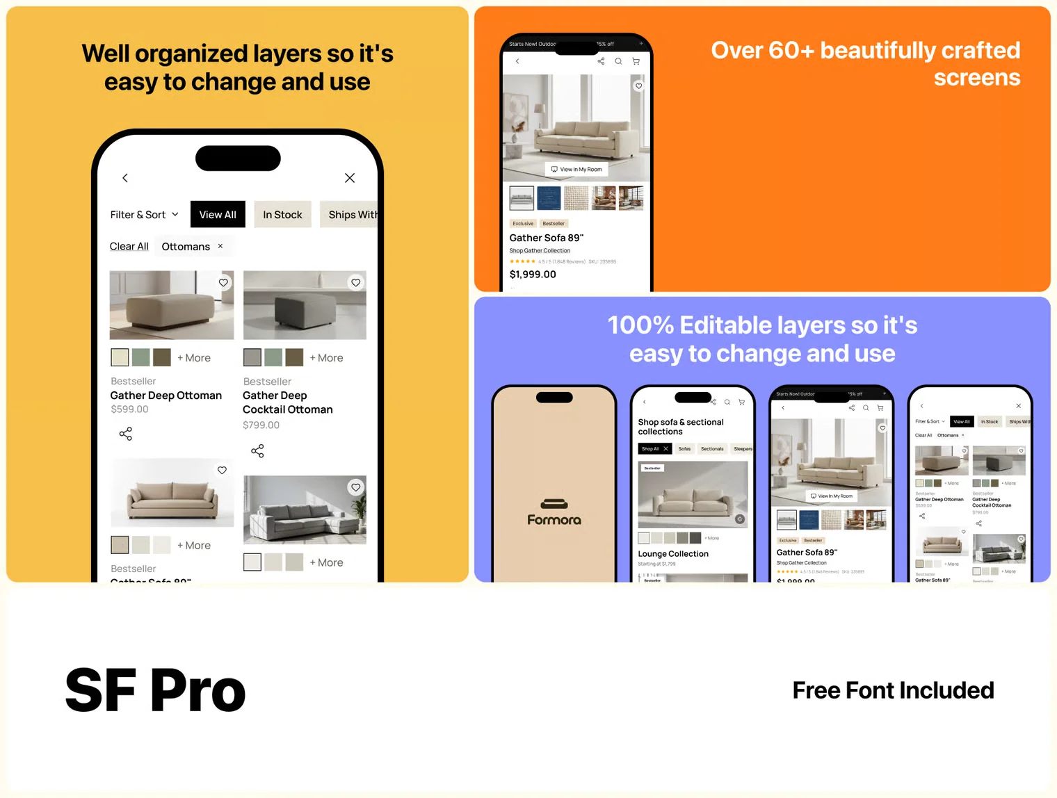 Formora — Furniture E-commerce UI Kit 2