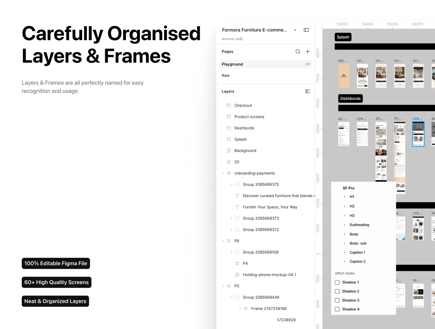 Formora — Furniture E-commerce UI Kit 4