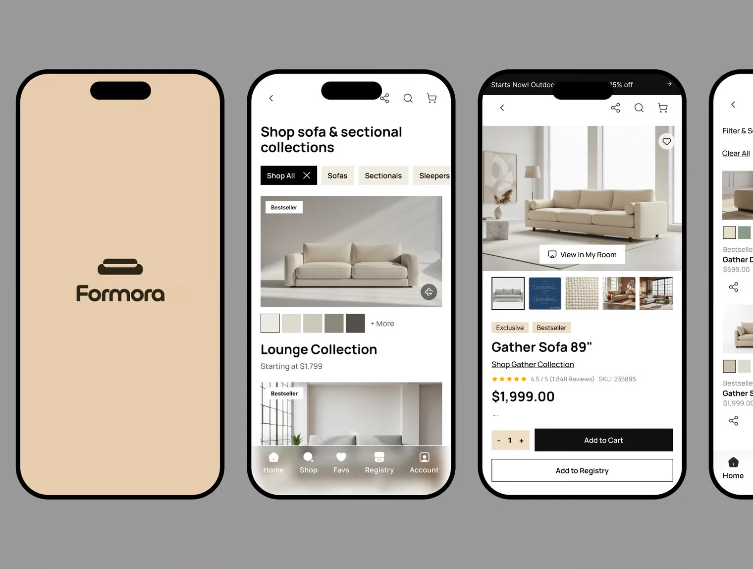 Formora — Furniture E-commerce UI Kit 5