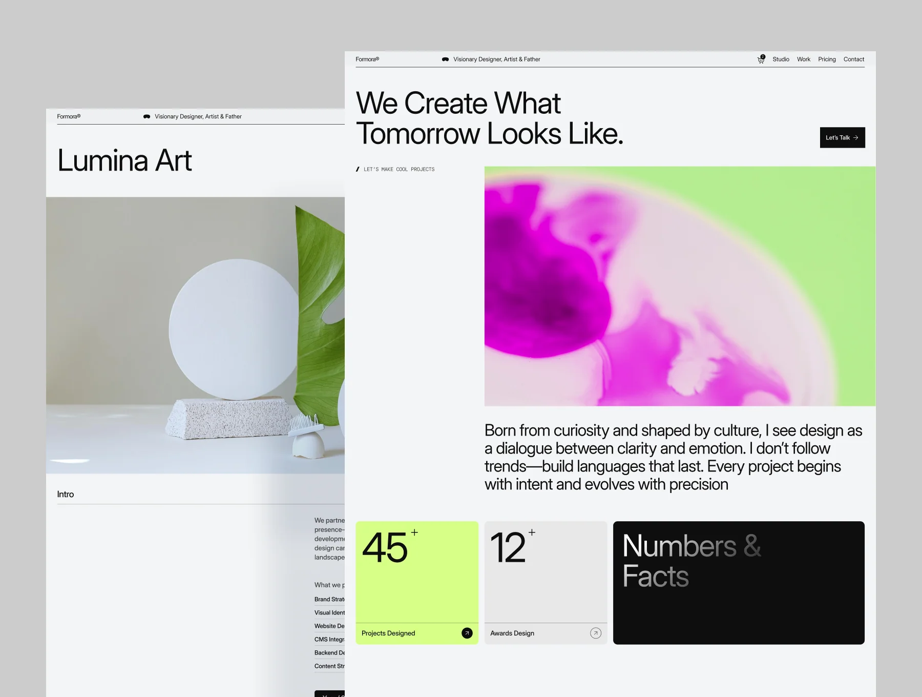 Formora - Portfolio & Agency Website 2