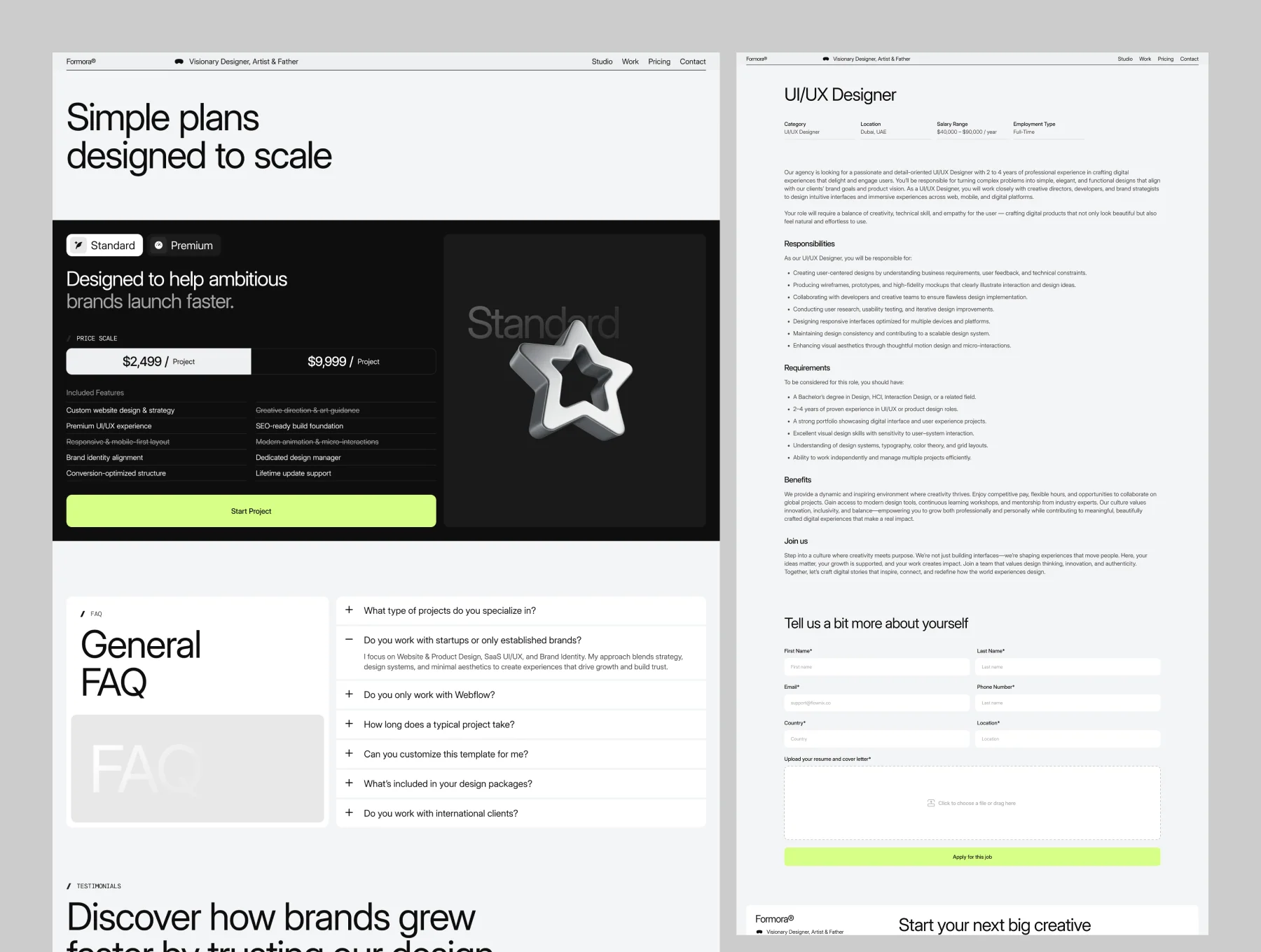 Formora - Portfolio & Agency Website 3