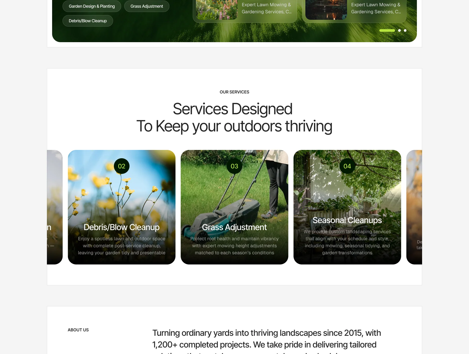 Forrest Green - Gardener Website 3