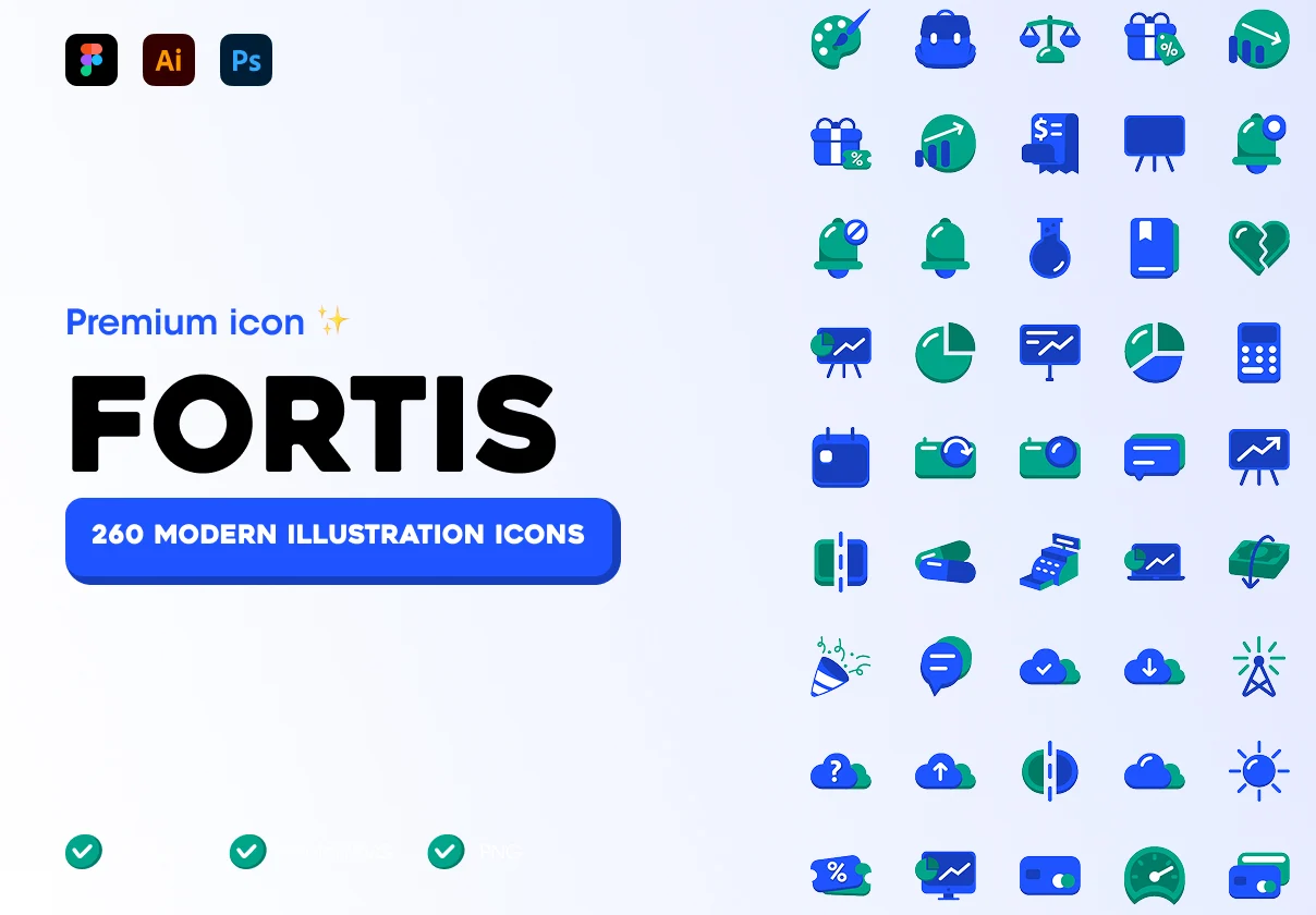FORTIS - Modern Premium Illustration Icon Set