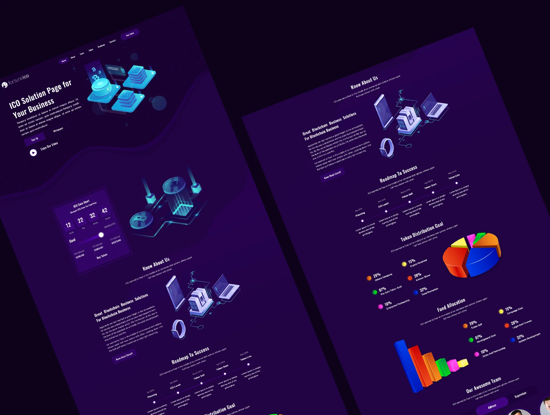 Fortune ICO Landing Page 3