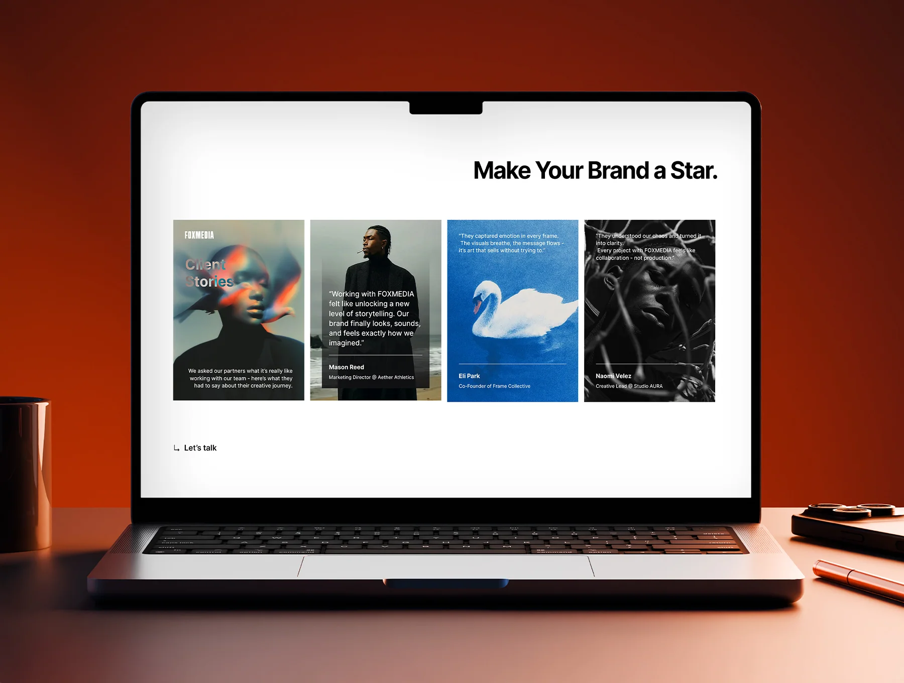 FOXMEDIA - Cinematic Creative Agency Website Template for Figma 7