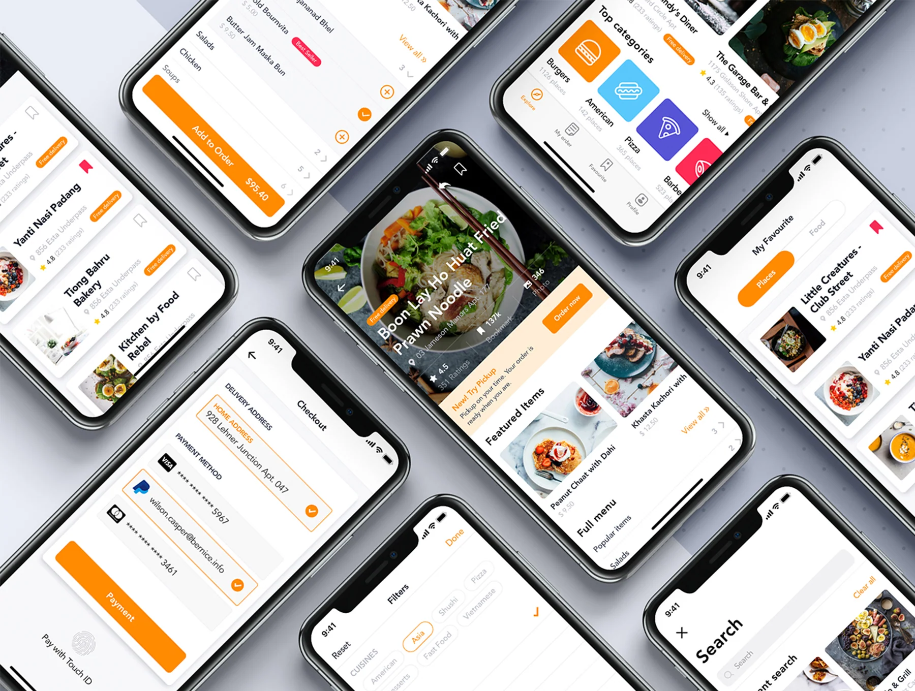 Fozzi - Food Delivery mobile app UI Kit 3