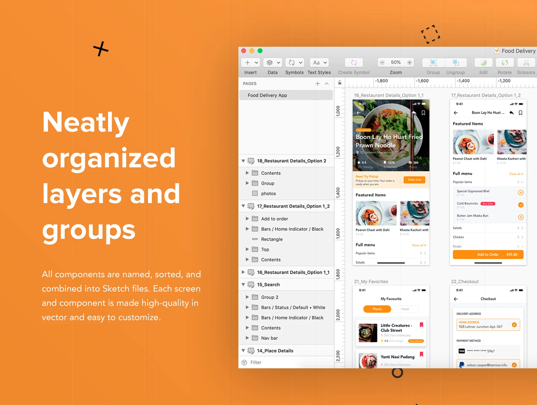Fozzi - Food Delivery mobile app UI Kit 4