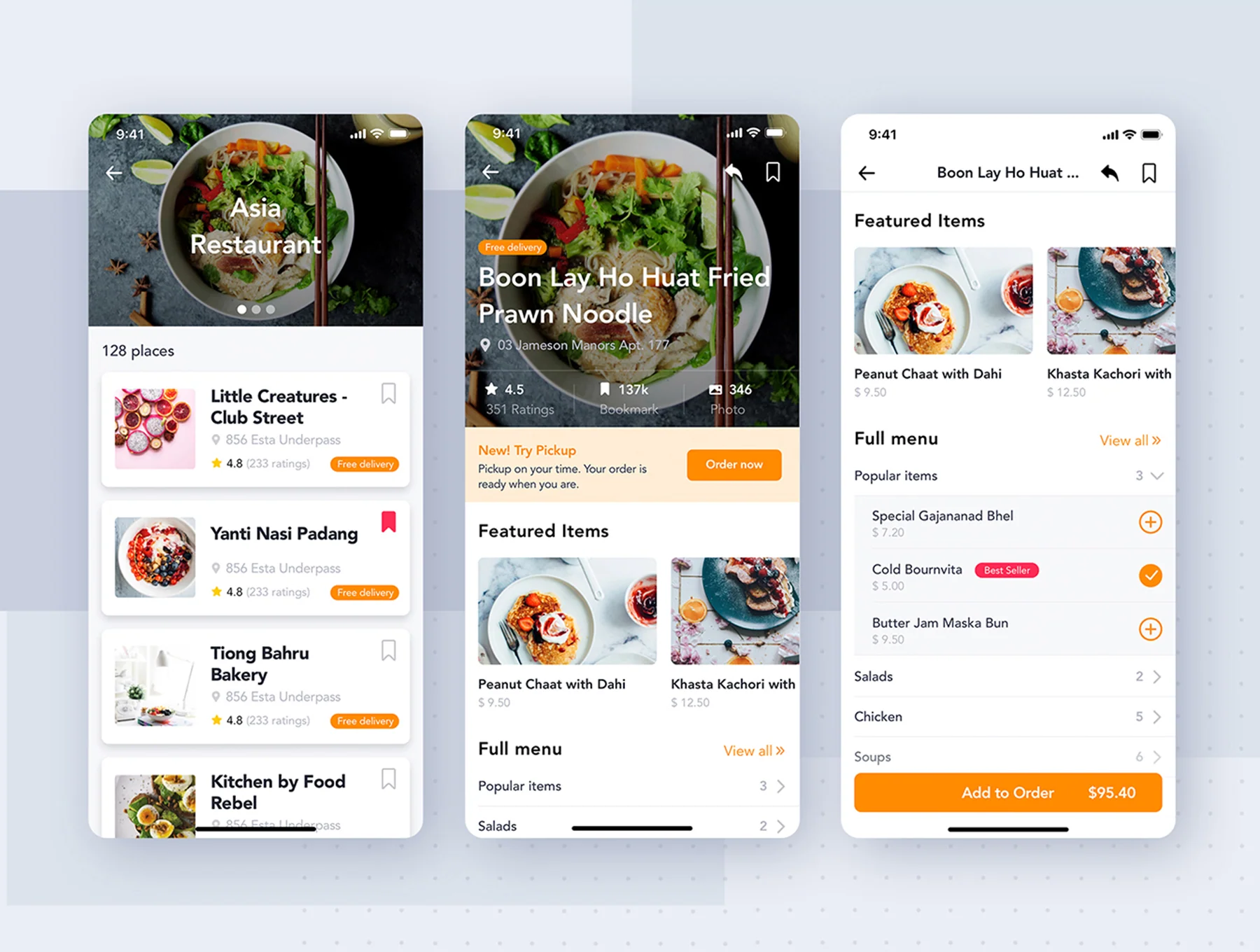 Fozzi - Food Delivery mobile app UI Kit 5