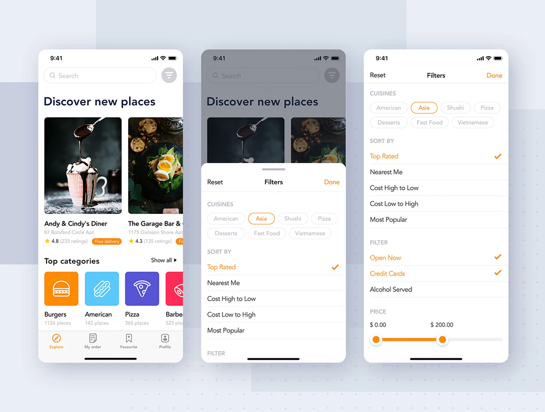 Fozzi - Food Delivery mobile app UI Kit 6