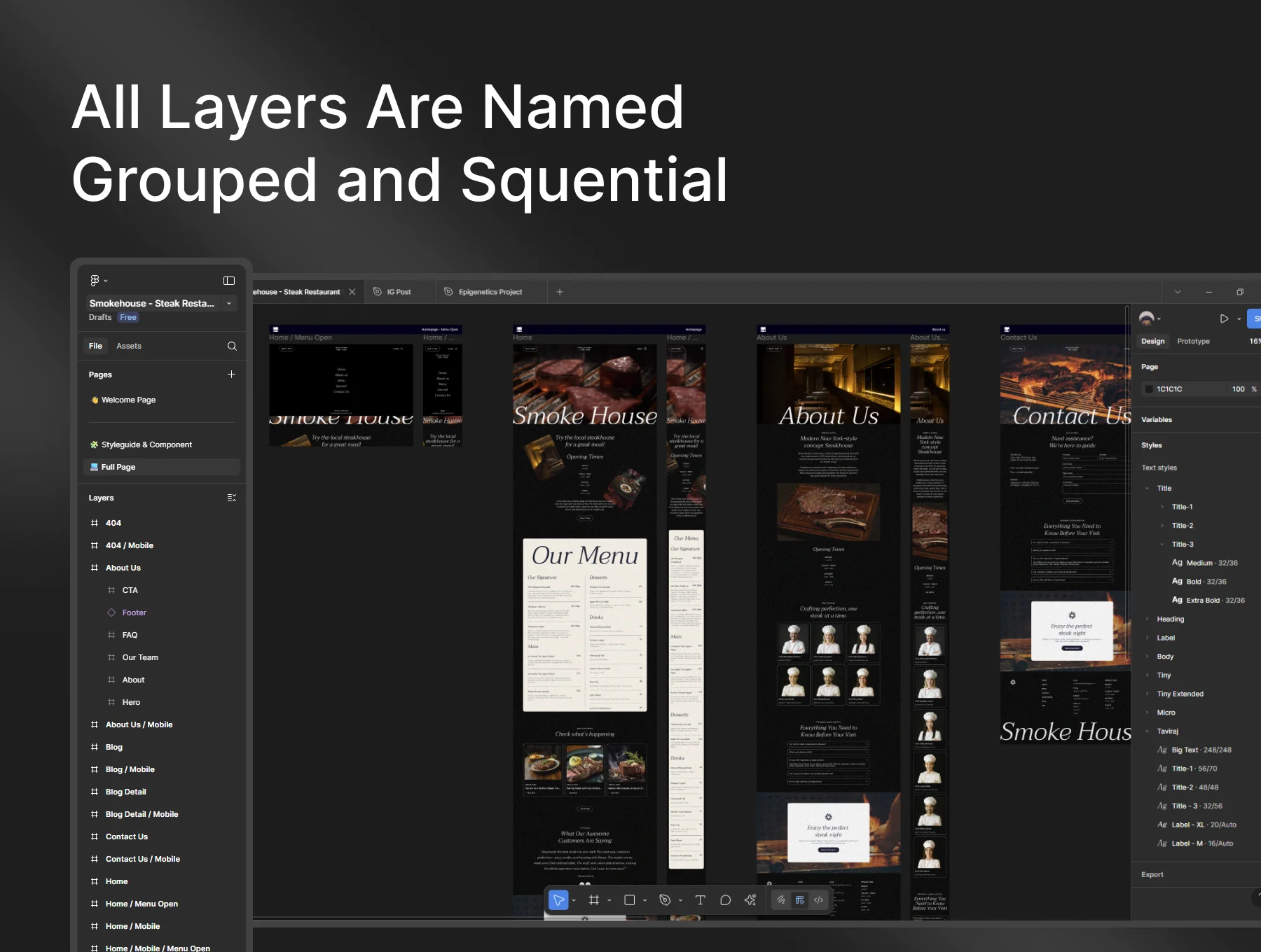 Framer Template For Steak Restaurant 4