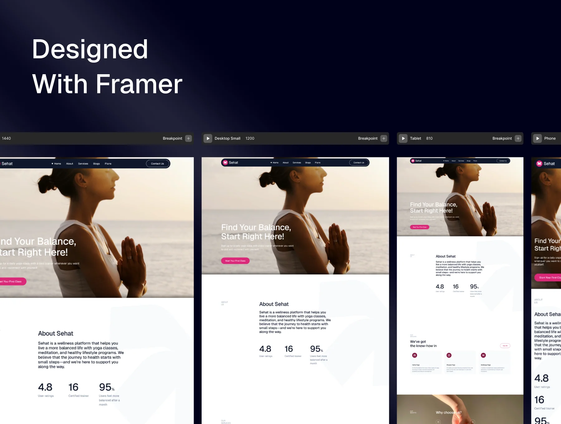 Framer Template For Yoga & Meditation Class 6