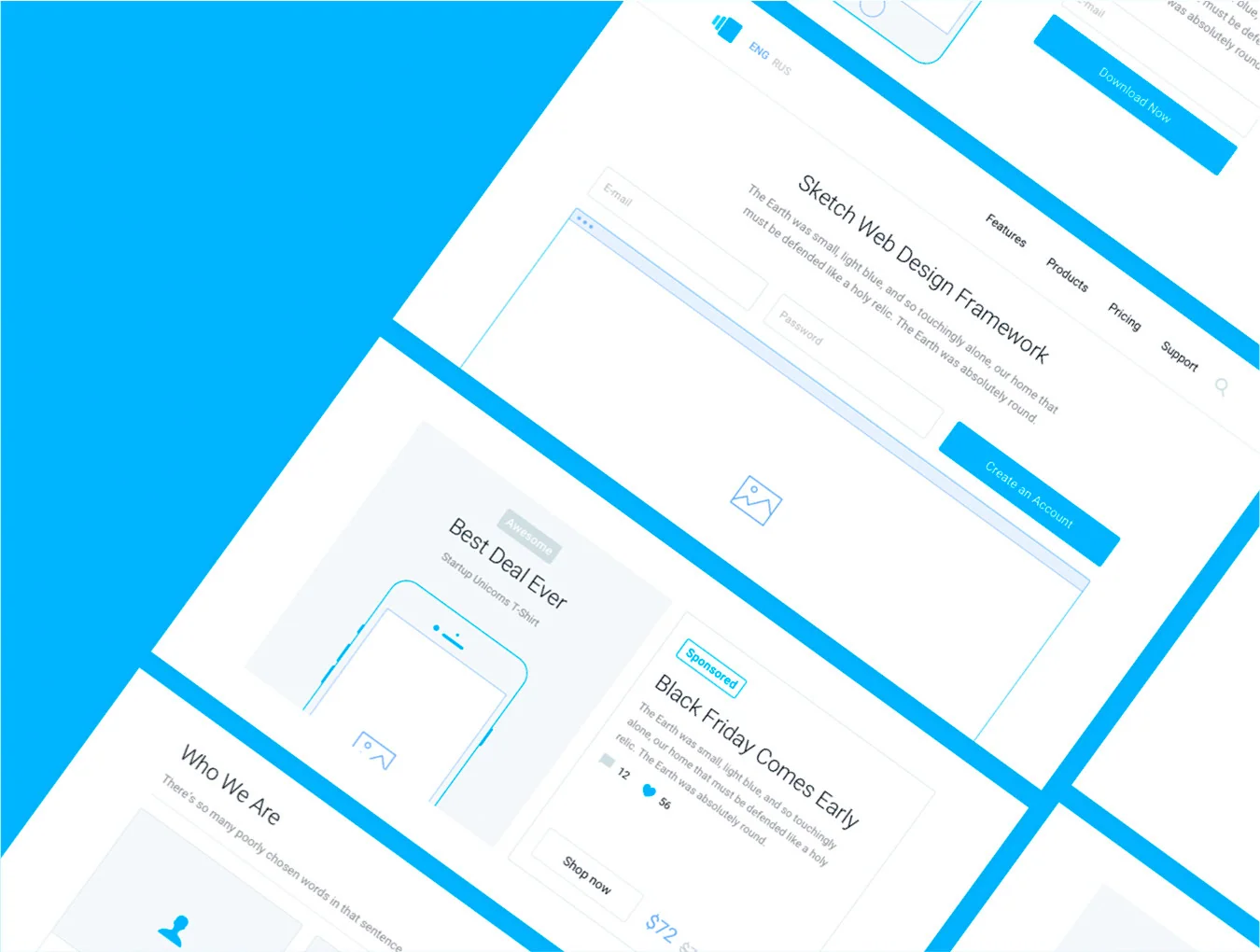 Web Wireframe Kit 3