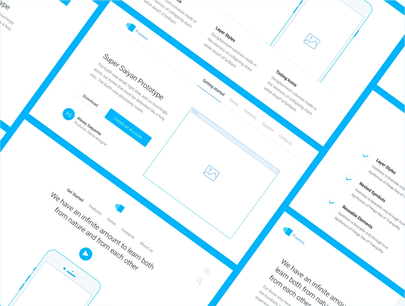 Web Wireframe Kit 4