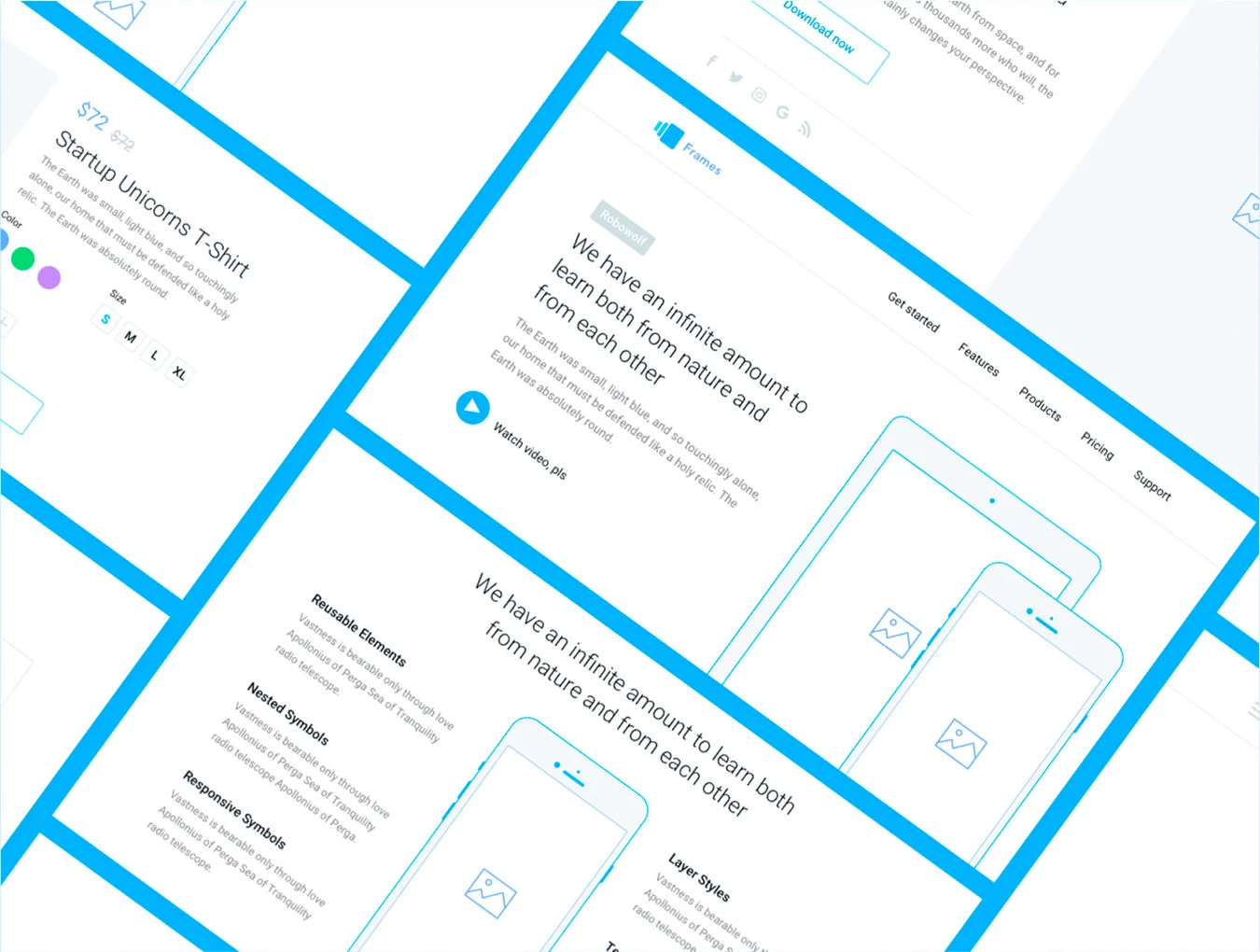 Web Wireframe Kit 6