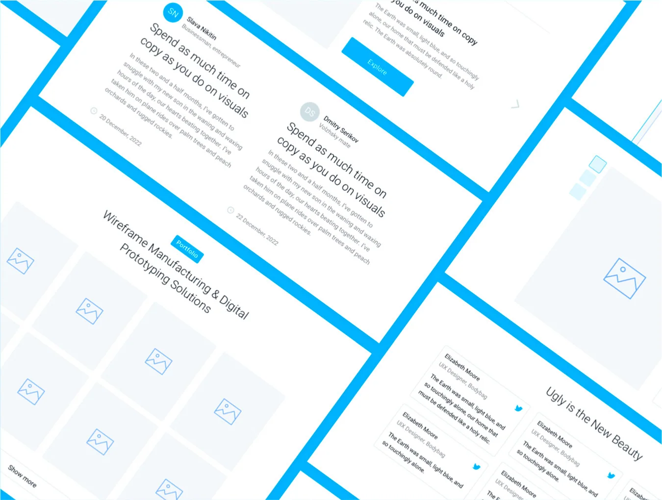 Web Wireframe Kit 7