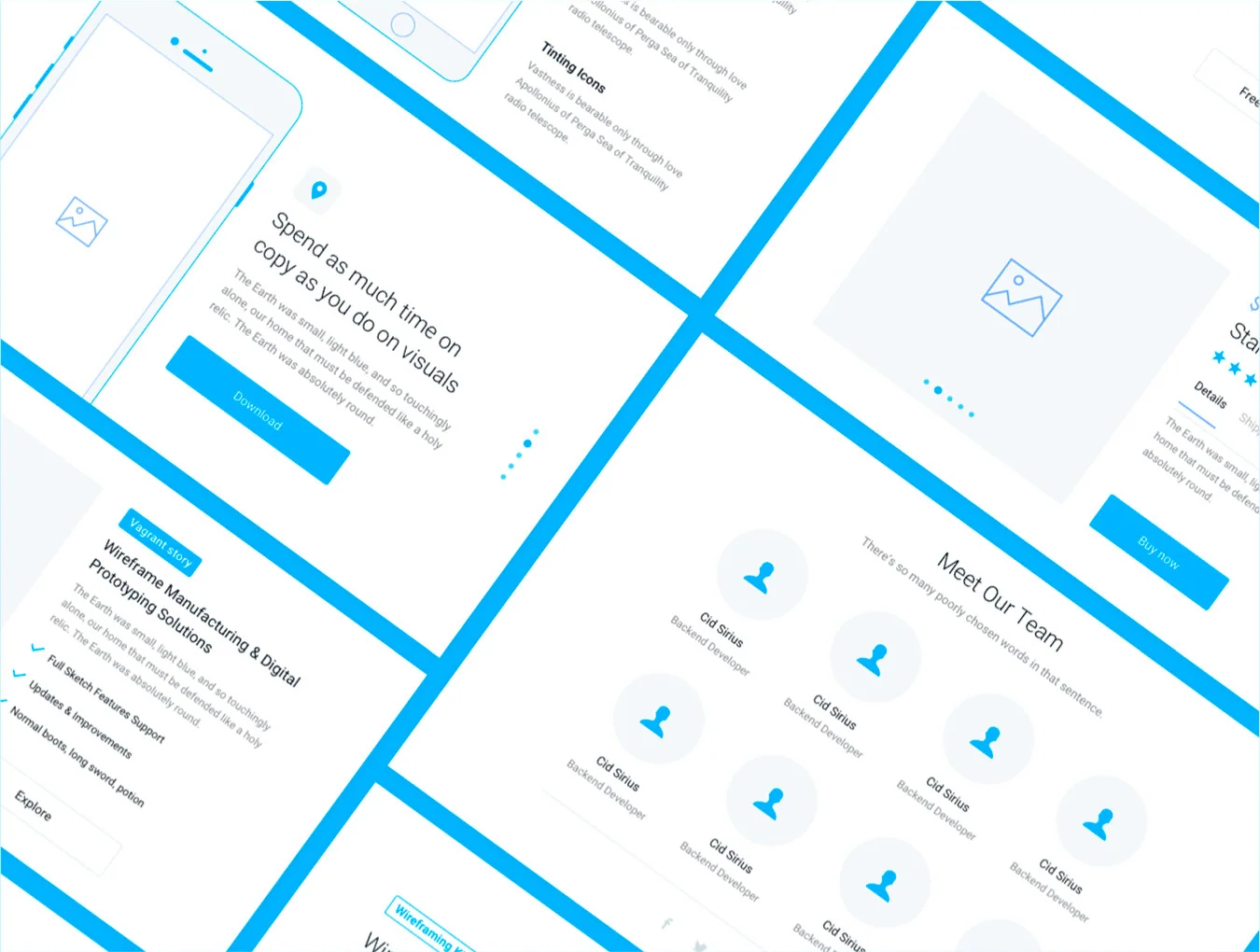Web Wireframe Kit 8