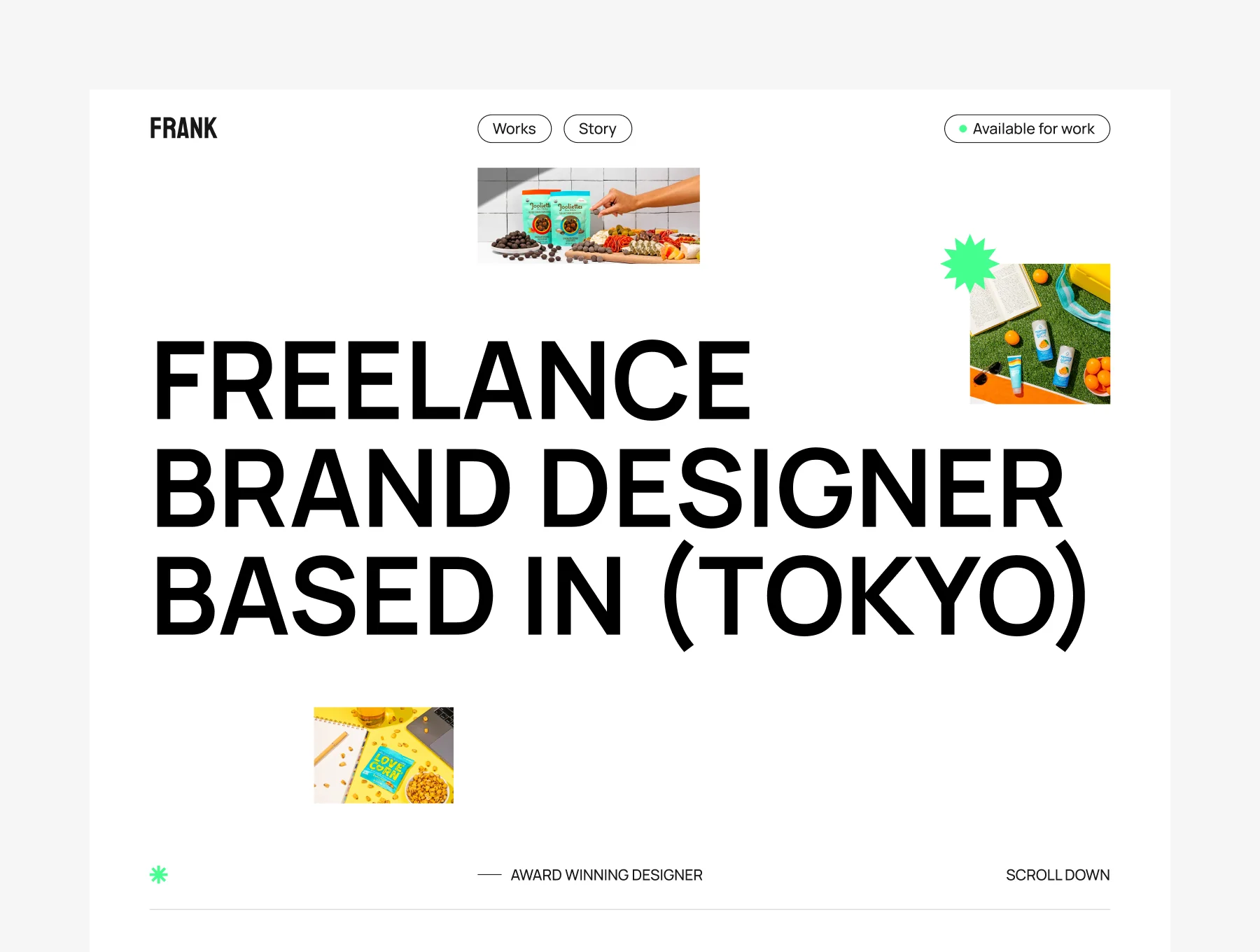 Frank - Framer Portfolio Template