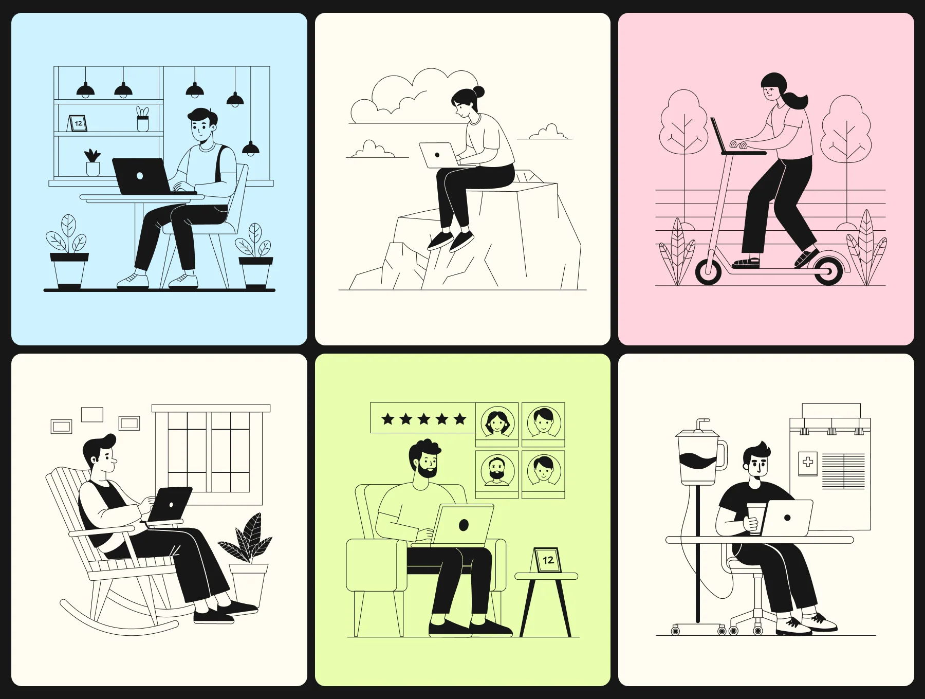 Freelance Vector Illustration Set 2