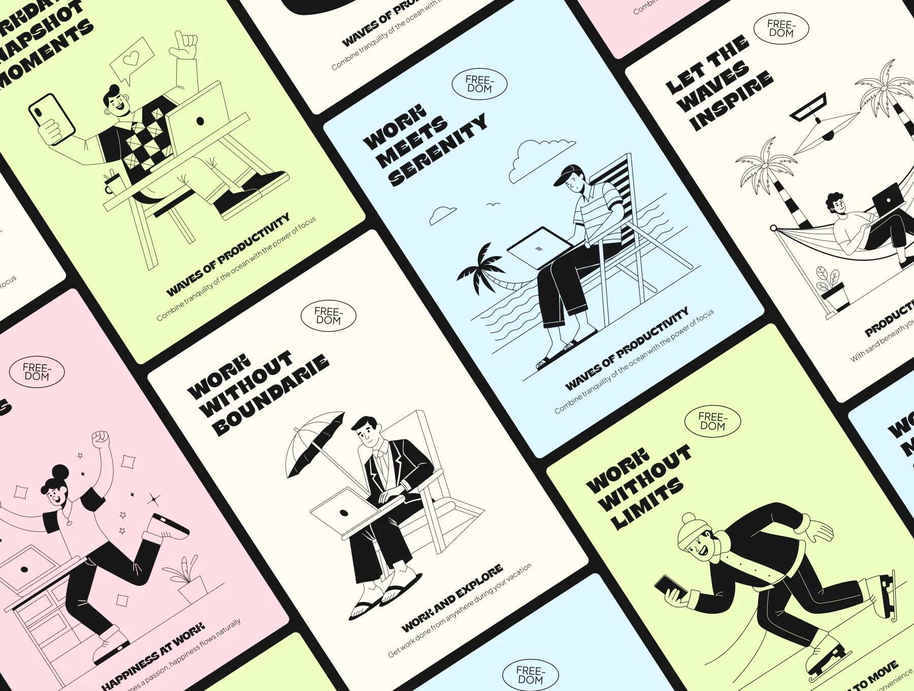 Freelance Vector Illustration Set 4