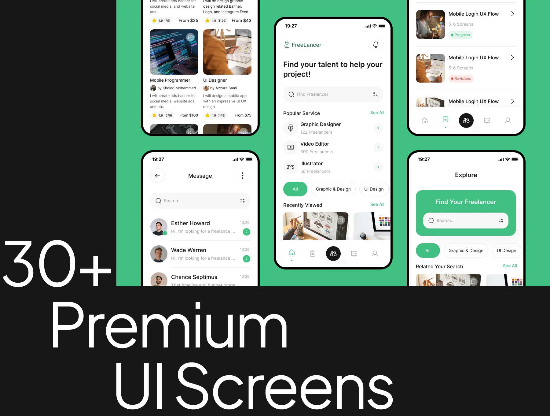 Freelancer App UI Kit 5