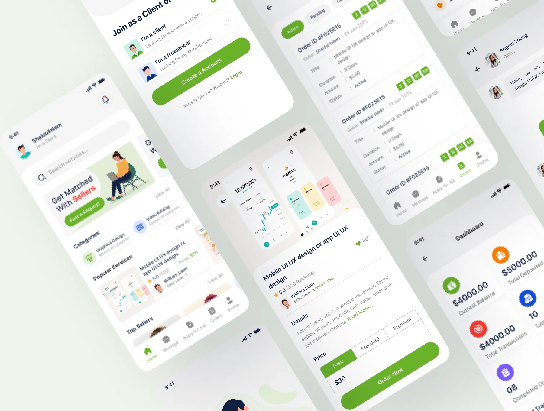 Freelancer  Marketplace App UI kit ( Android & iOS) 4