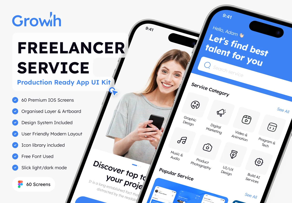 Freelancer Service App UI Kit