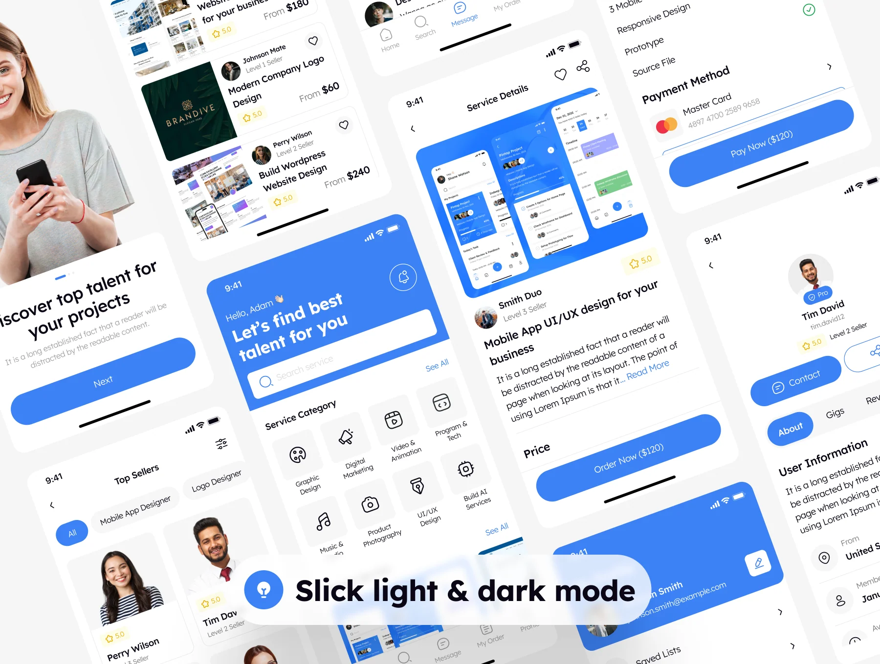 Freelancer Service App UI Kit 6