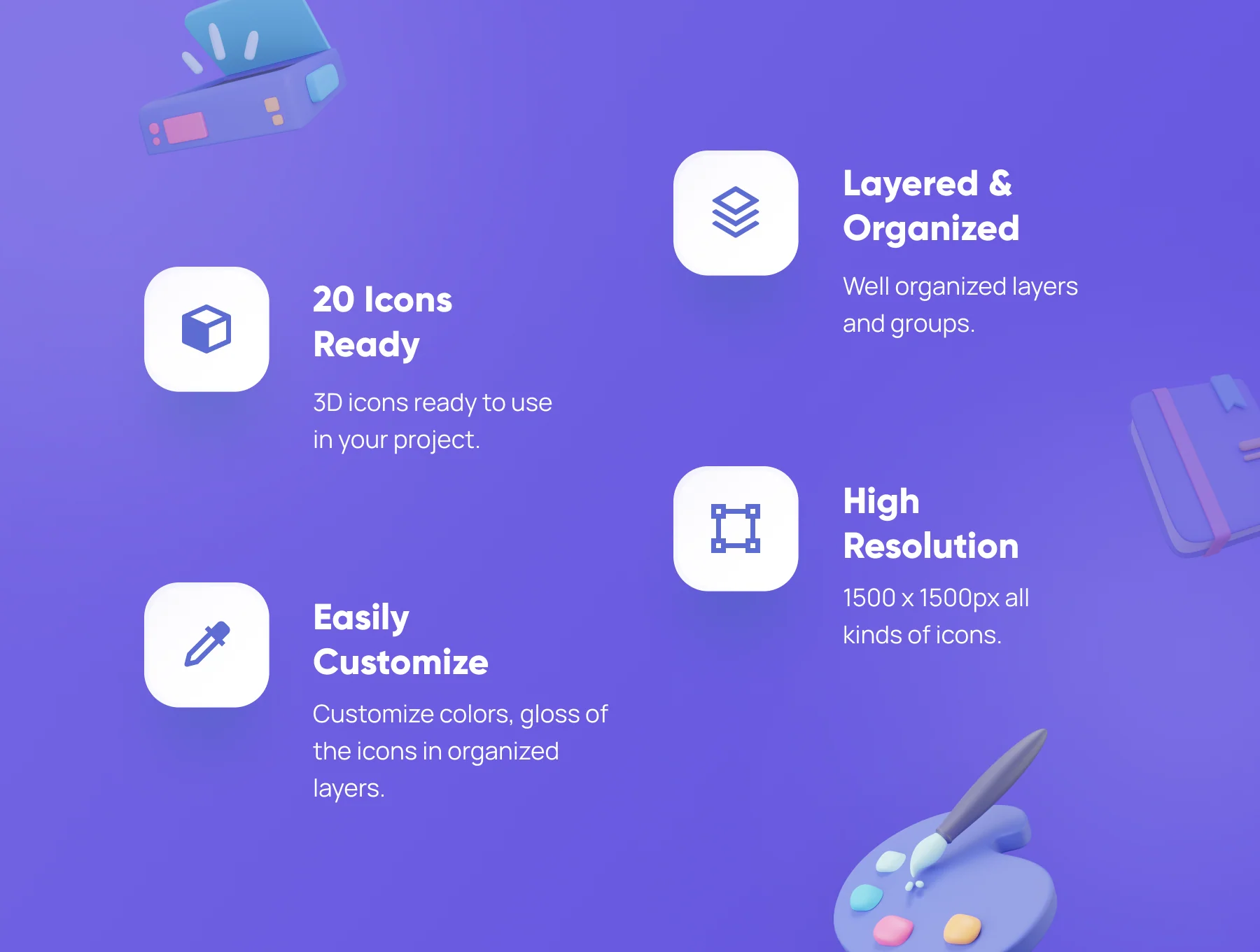 Freelancy - Freelance 3D Icon Set 3