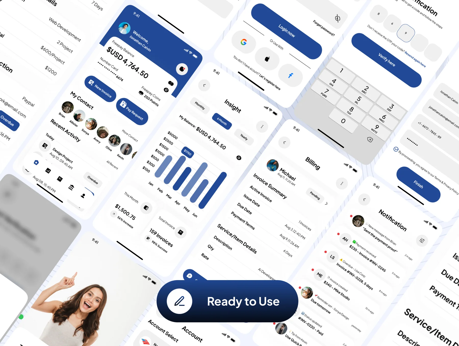 Freepay - Freelance Payment & Invoice App UI Kit 7