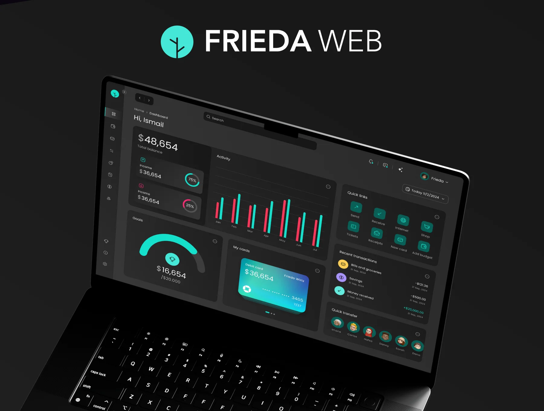 Freida - Dashboard Web UI Kit