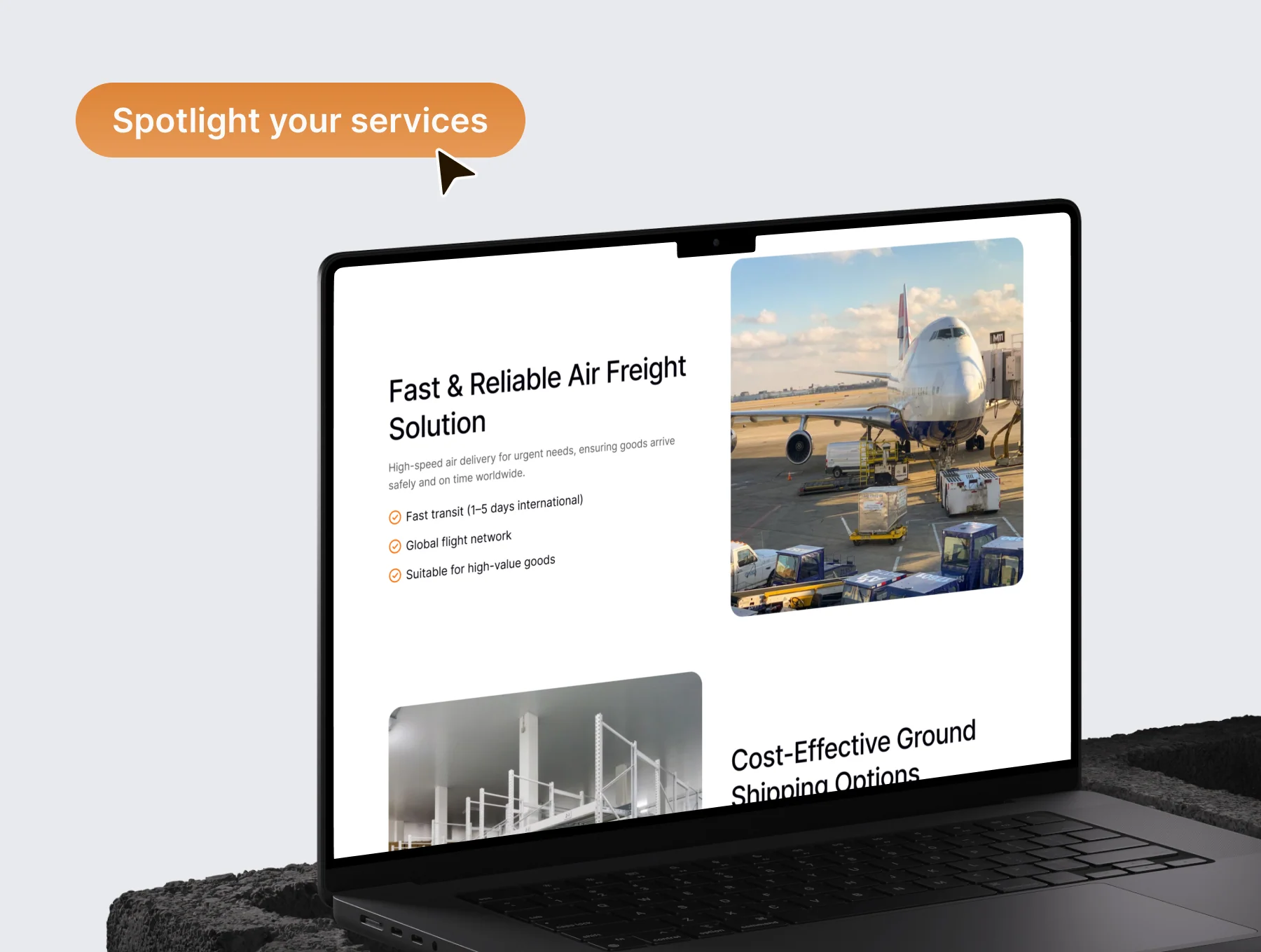 Freight Company Website UI Kit — Vindah 5