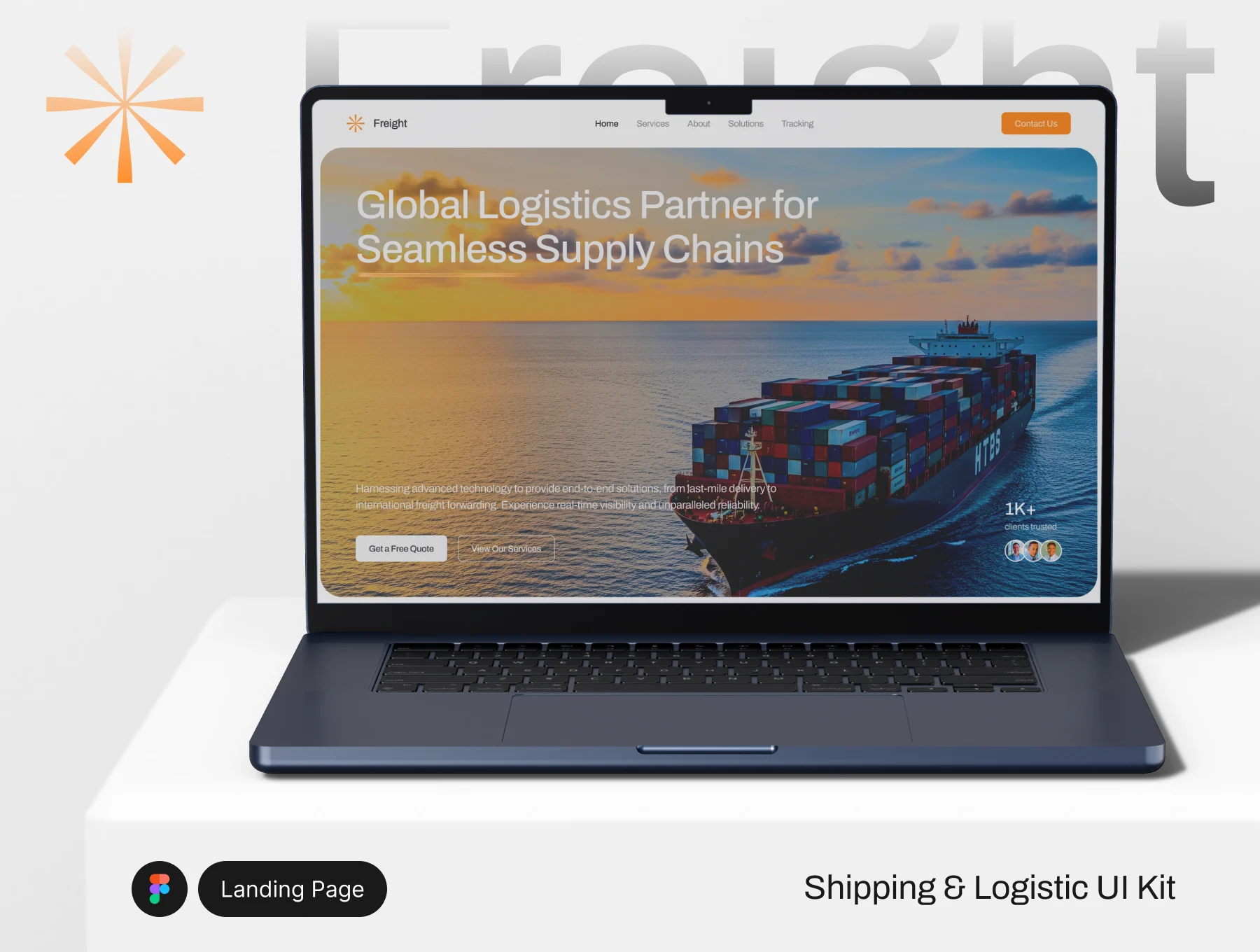 Freight - Shipping & Logistic Landing Page UI Kit