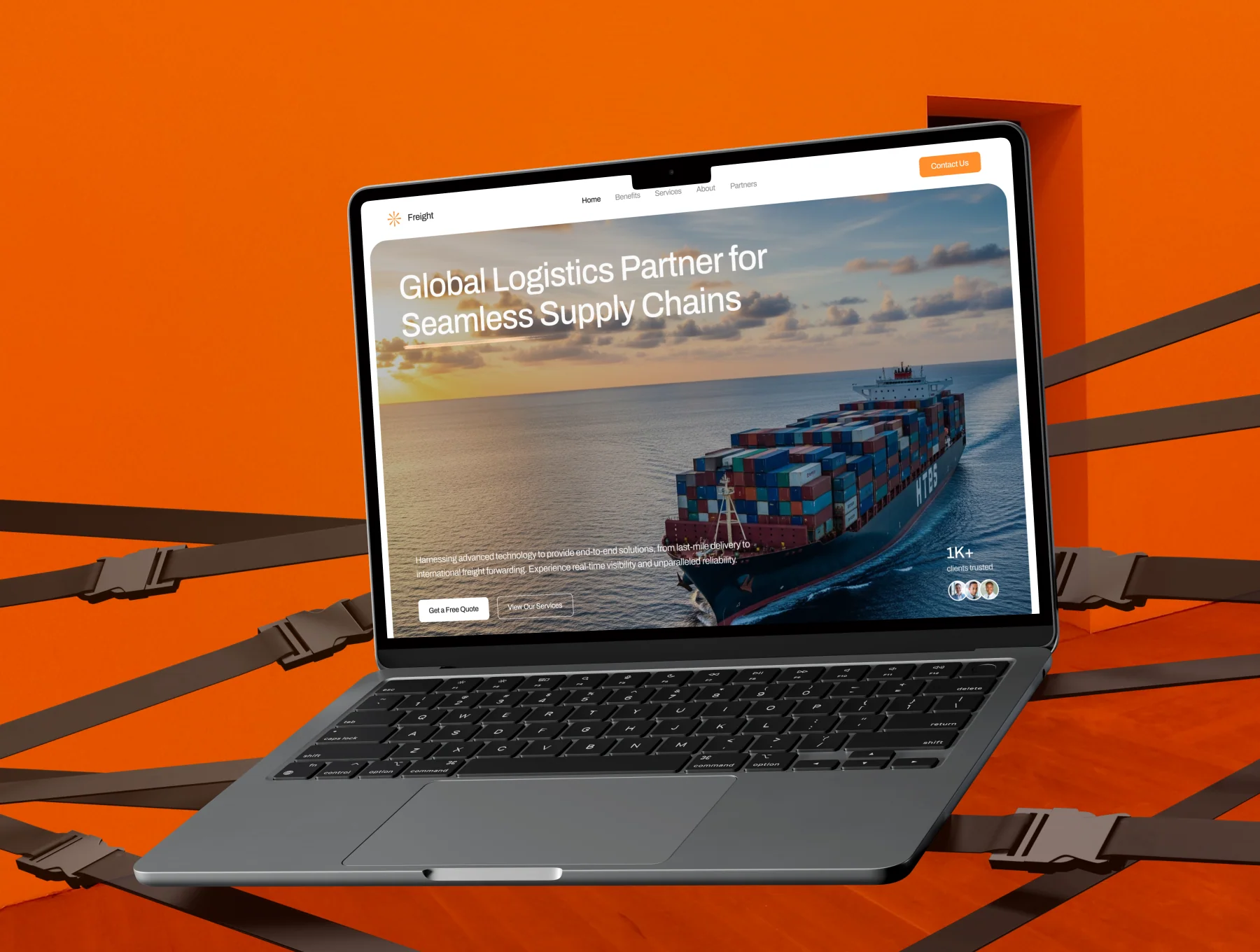 Freight - Shipping & Logistic Landing Page UI Kit 6