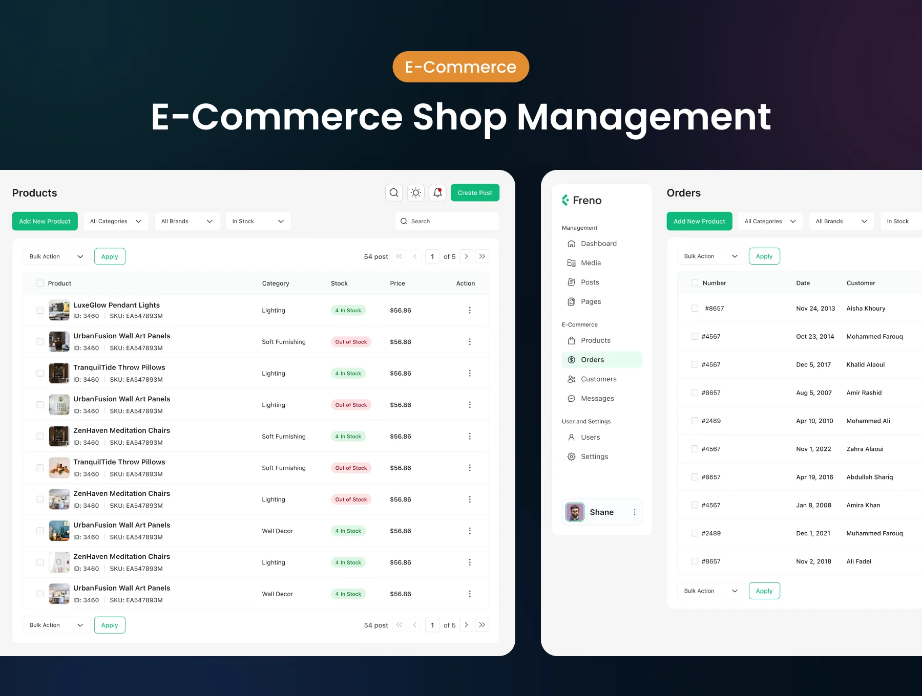 Freno - Web Admin Dashboard UI Kit 7