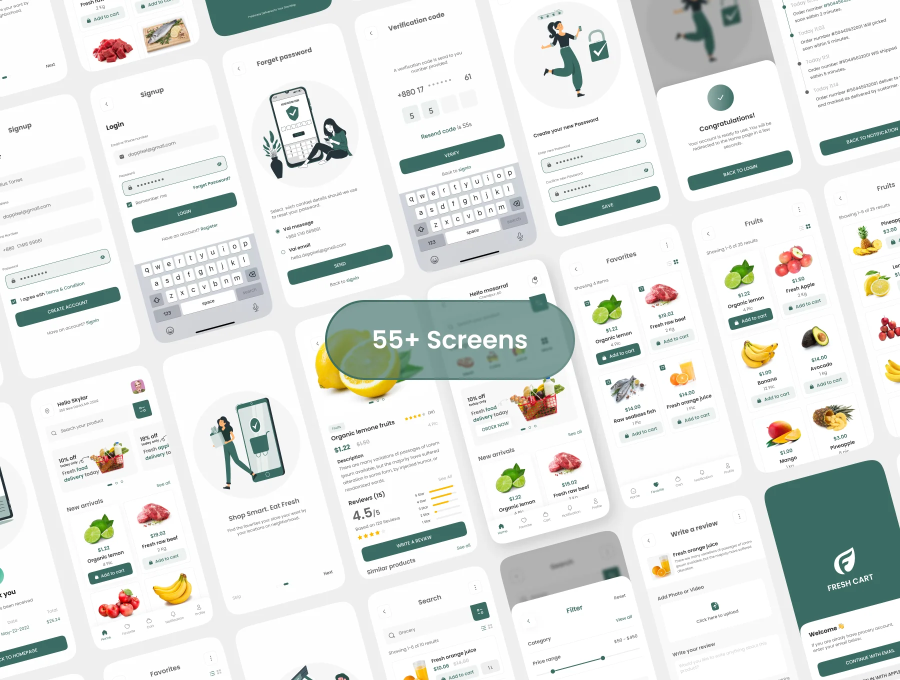 Fresh Cart-Grocery Mobile App UI Kit 2