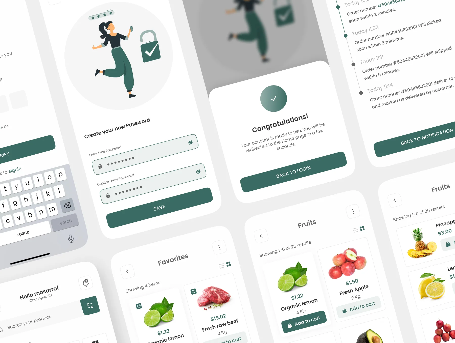 Fresh Cart-Grocery Mobile App UI Kit 6